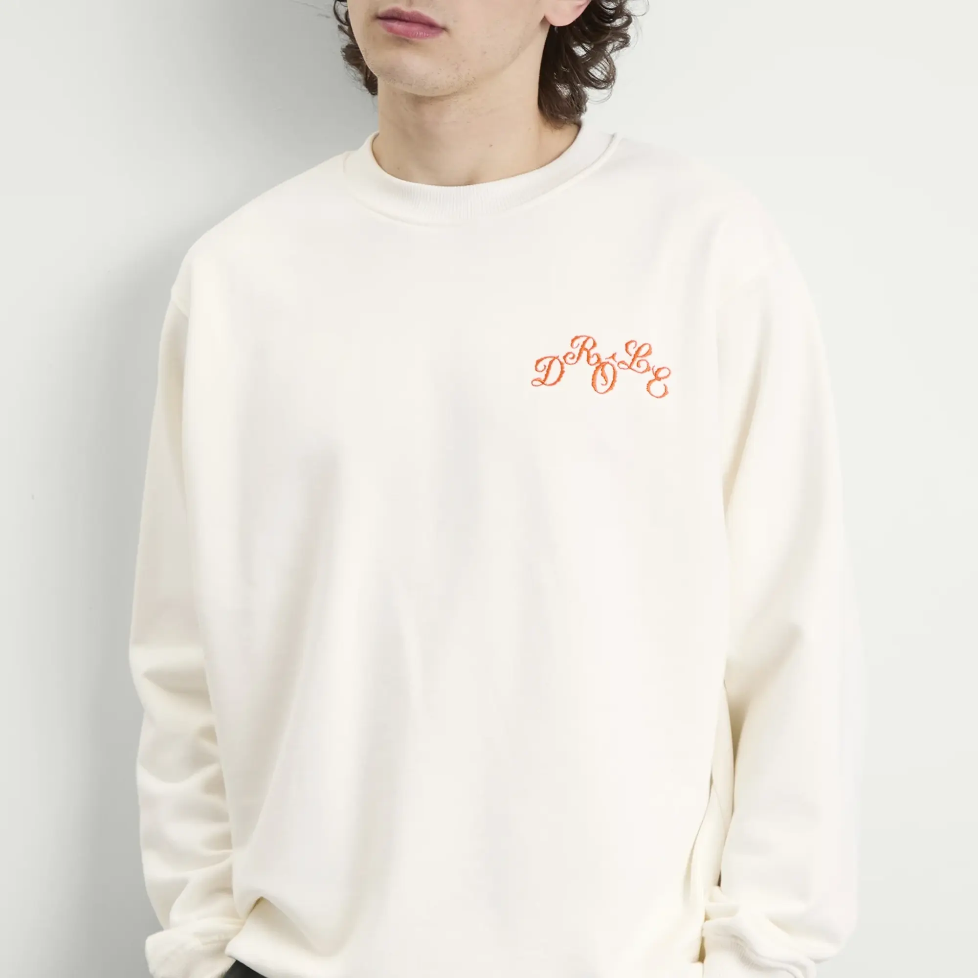 Drôle de Monsieur Men's Cocktail Tray Sweatshirt Off White