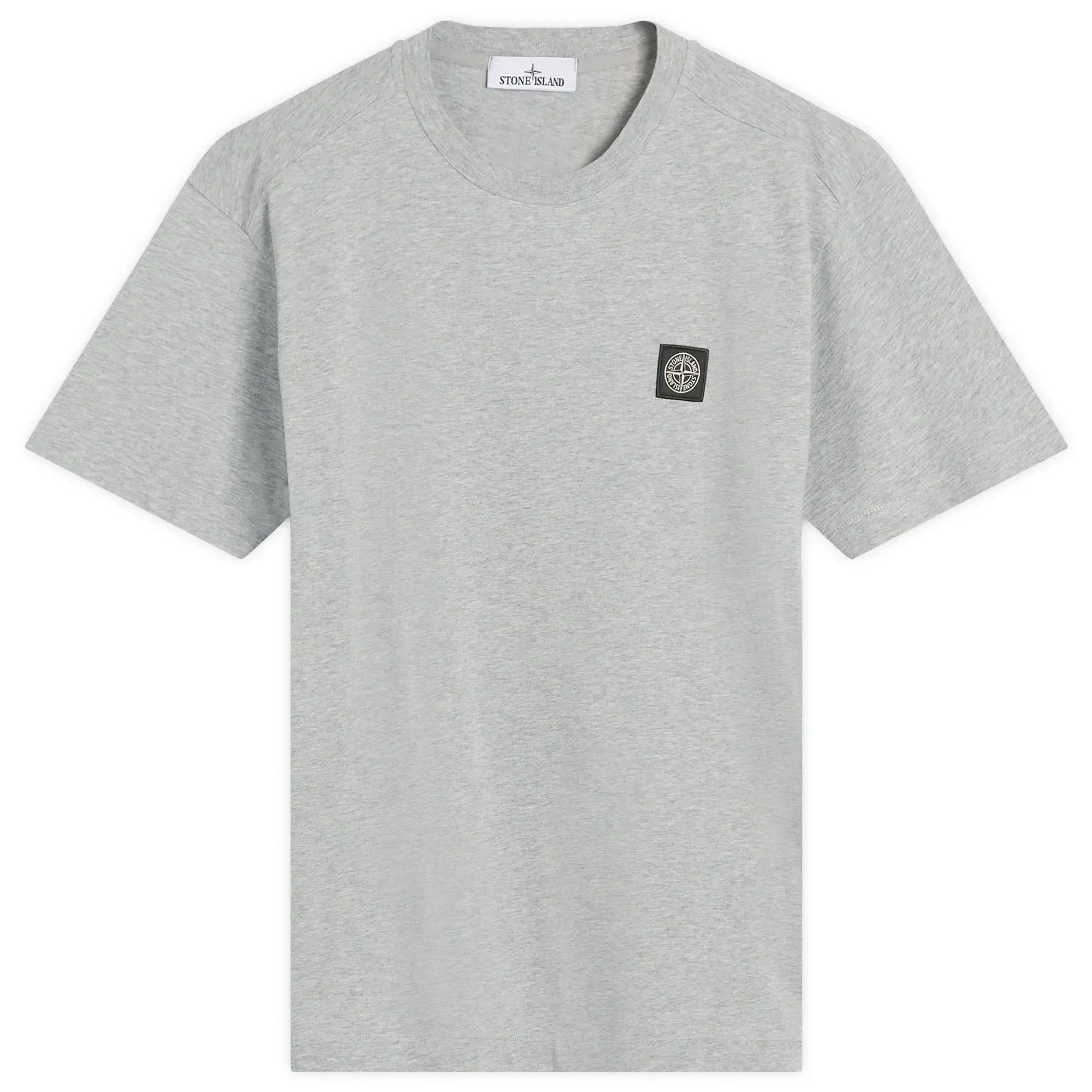 Stone Island Men's Patch Logo T-Shirt Melange Grey
