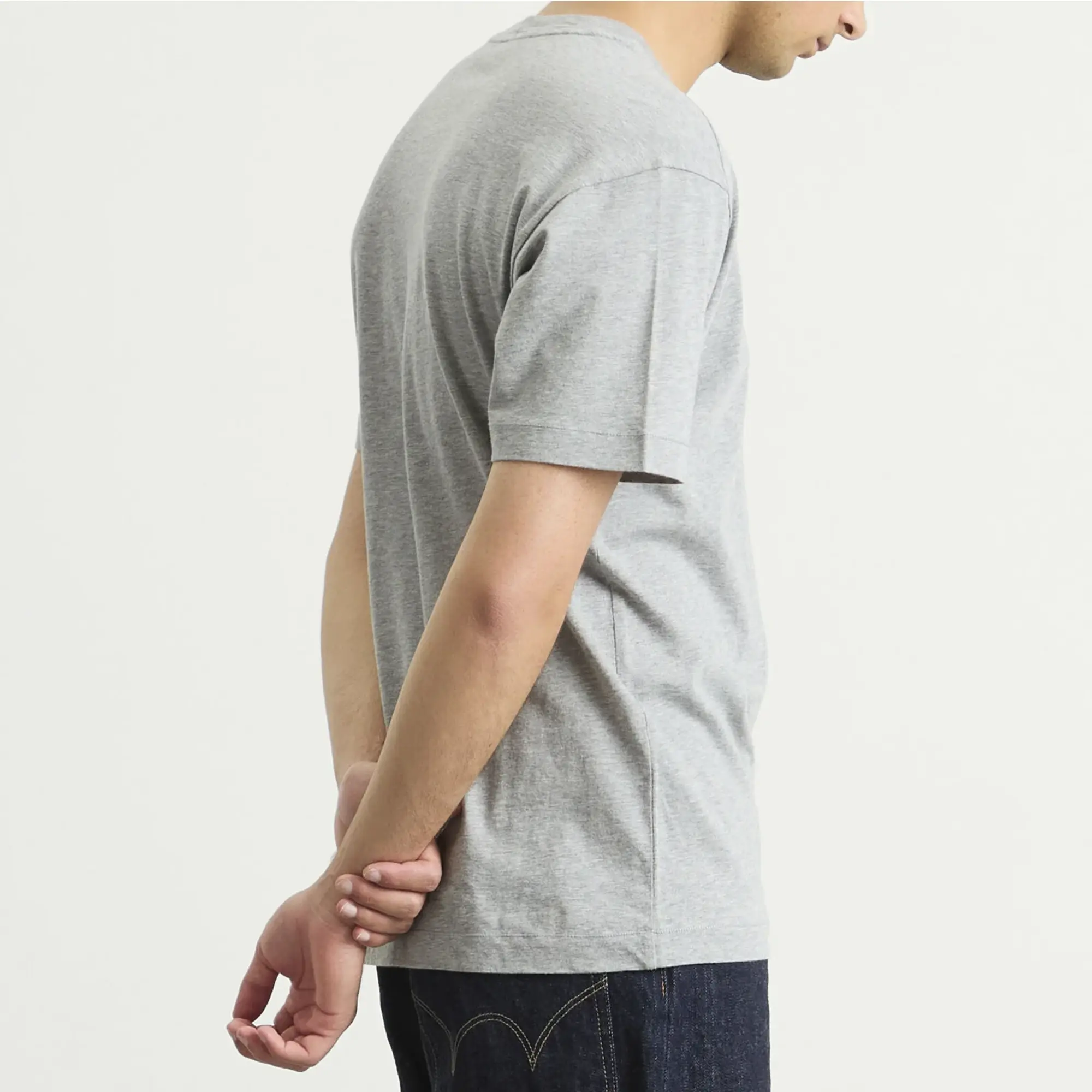 Stone Island Men's Patch Logo T-Shirt Melange Grey