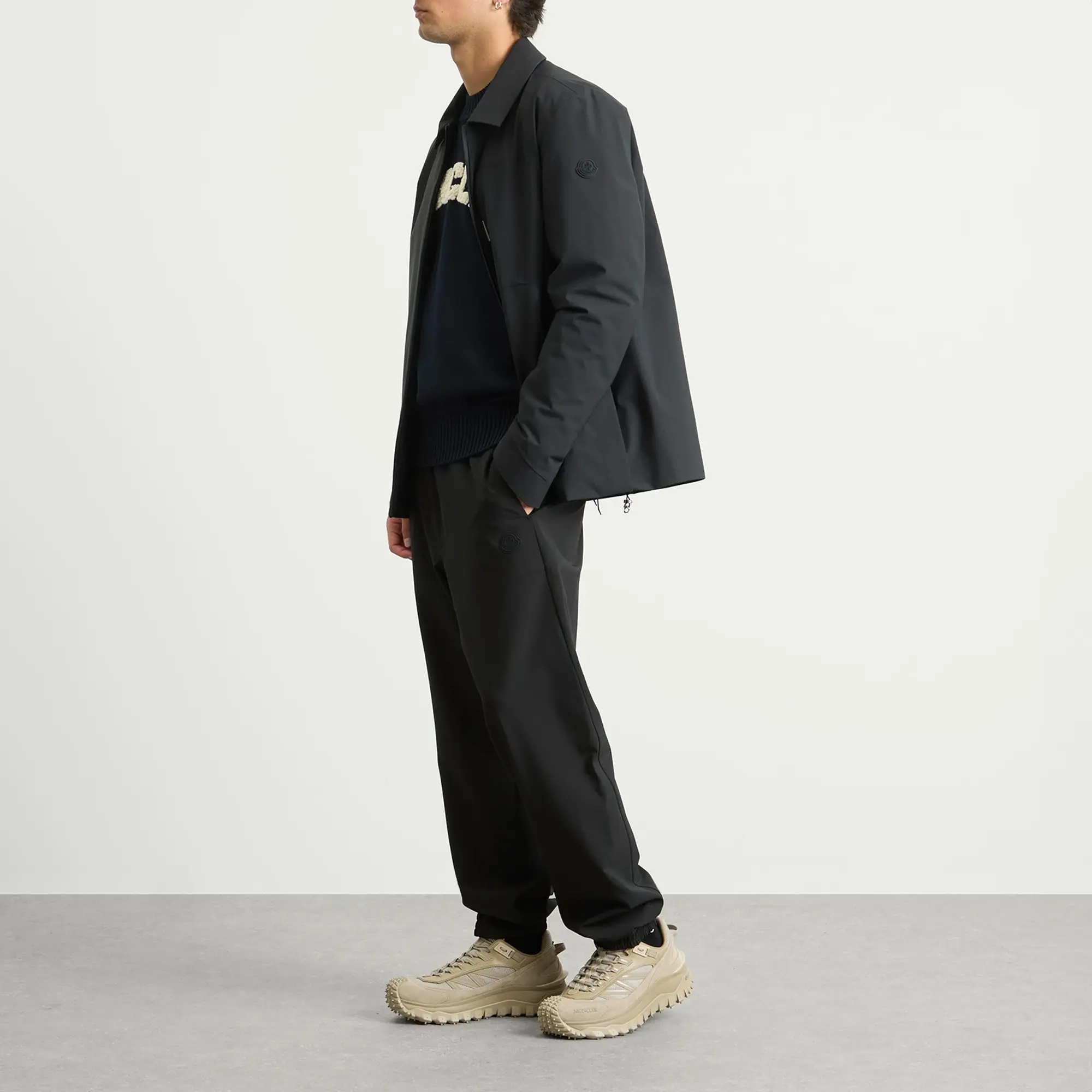 Moncler Men's Soft Twill Tech Pant Black
