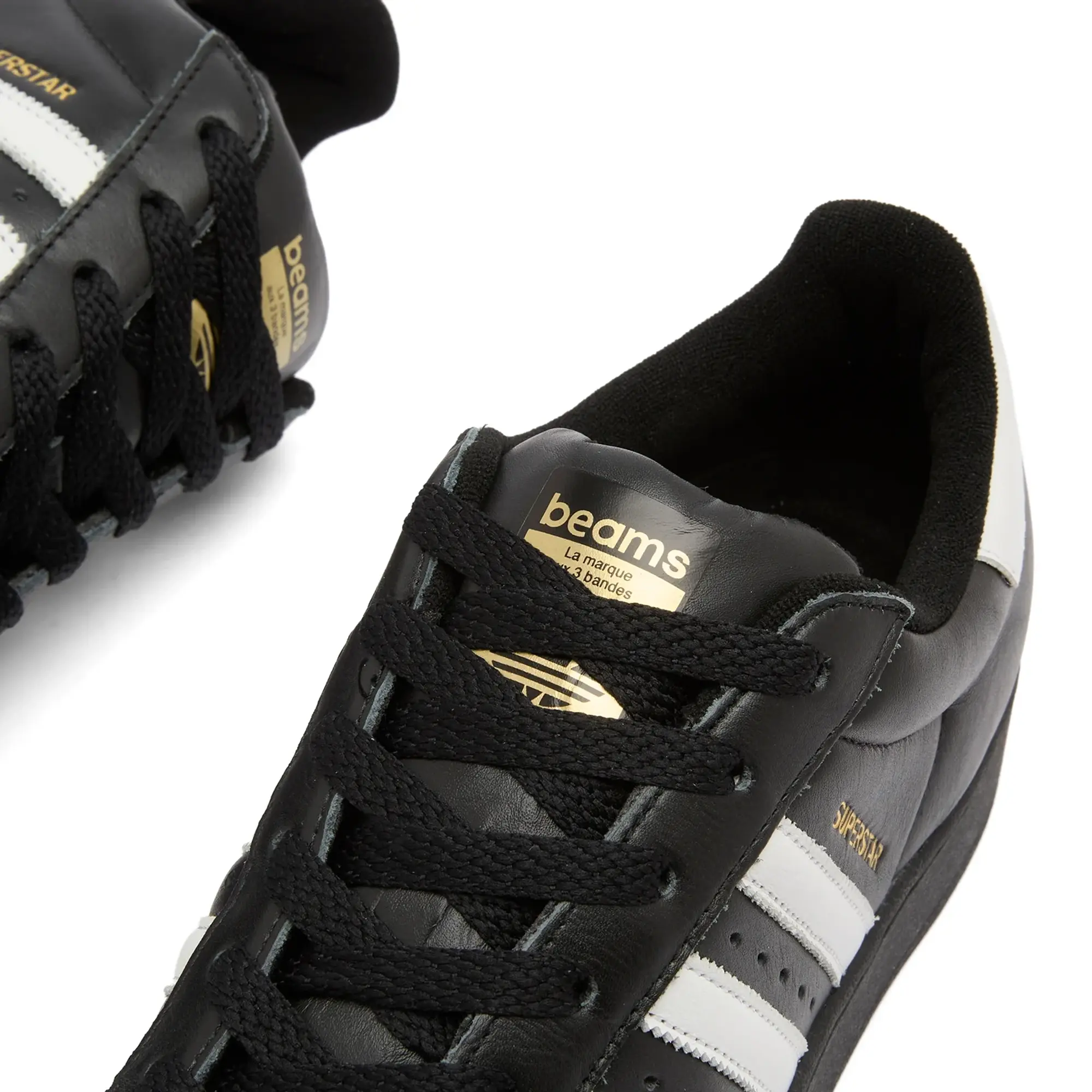 Adidas x Beams Superstar Sneaker Core Black/White/Gold