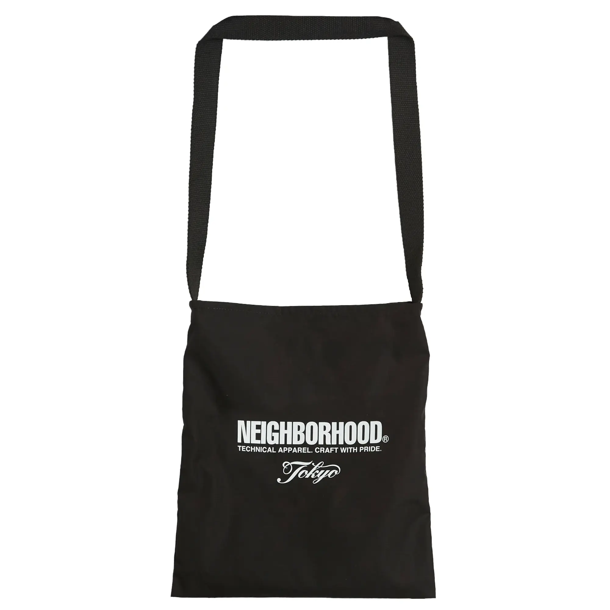 Neighborhood Men's Logo Shoulder Bag Black