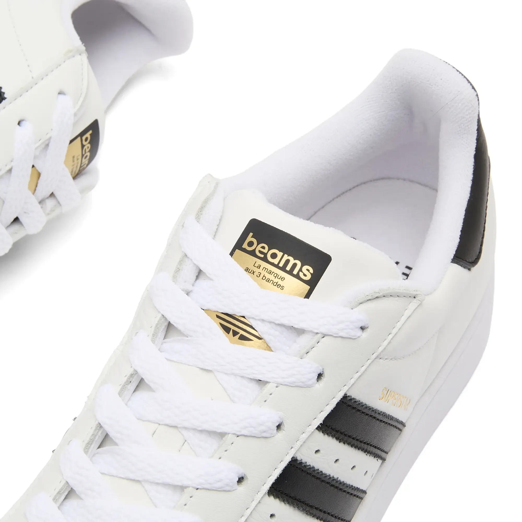 Adidas x Beams Superstar Sneaker White/Core Black/Gold
