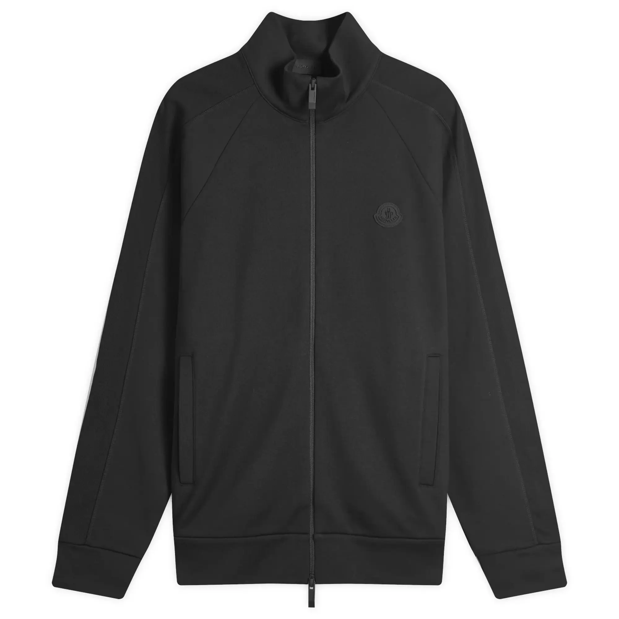 Moncler Men's Cotton Fleece Zip Up Jacket Black