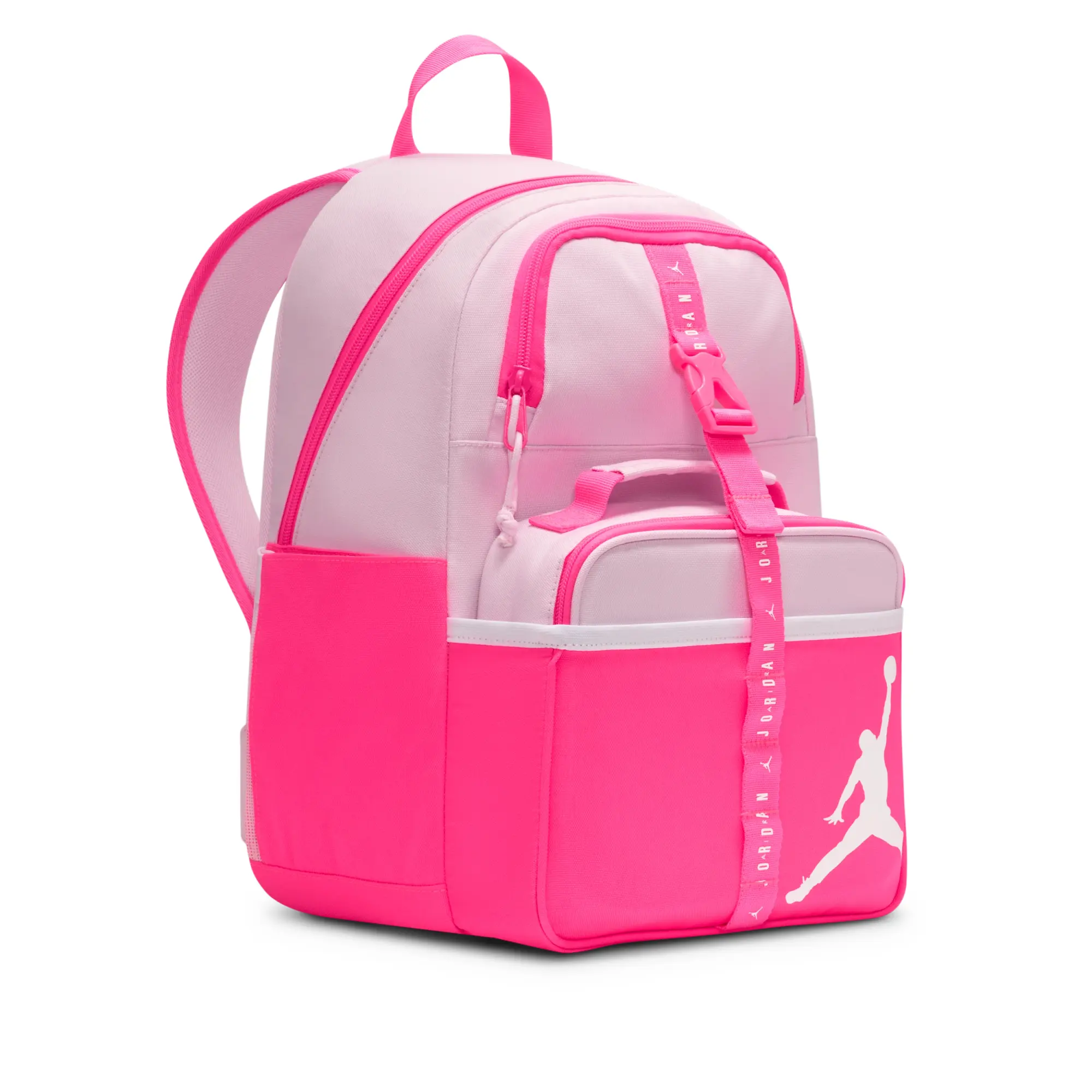 Nike Air Jordan Lunch Backpack Older Kids' Backpack (18L) and Lunch Bag (3L) - Pink