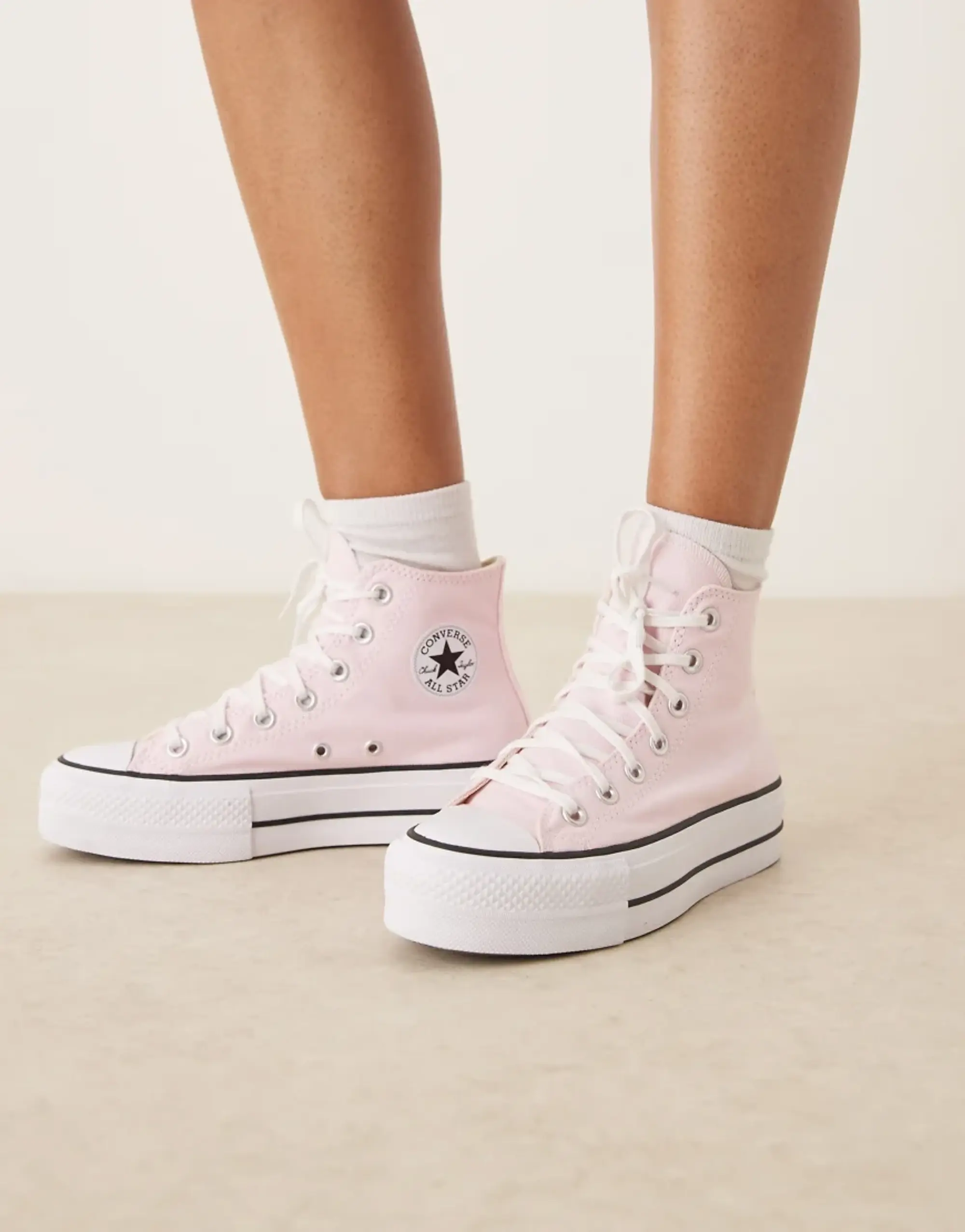 Converse Chuck Taylor All Star Lift Hi Trainers In Pink