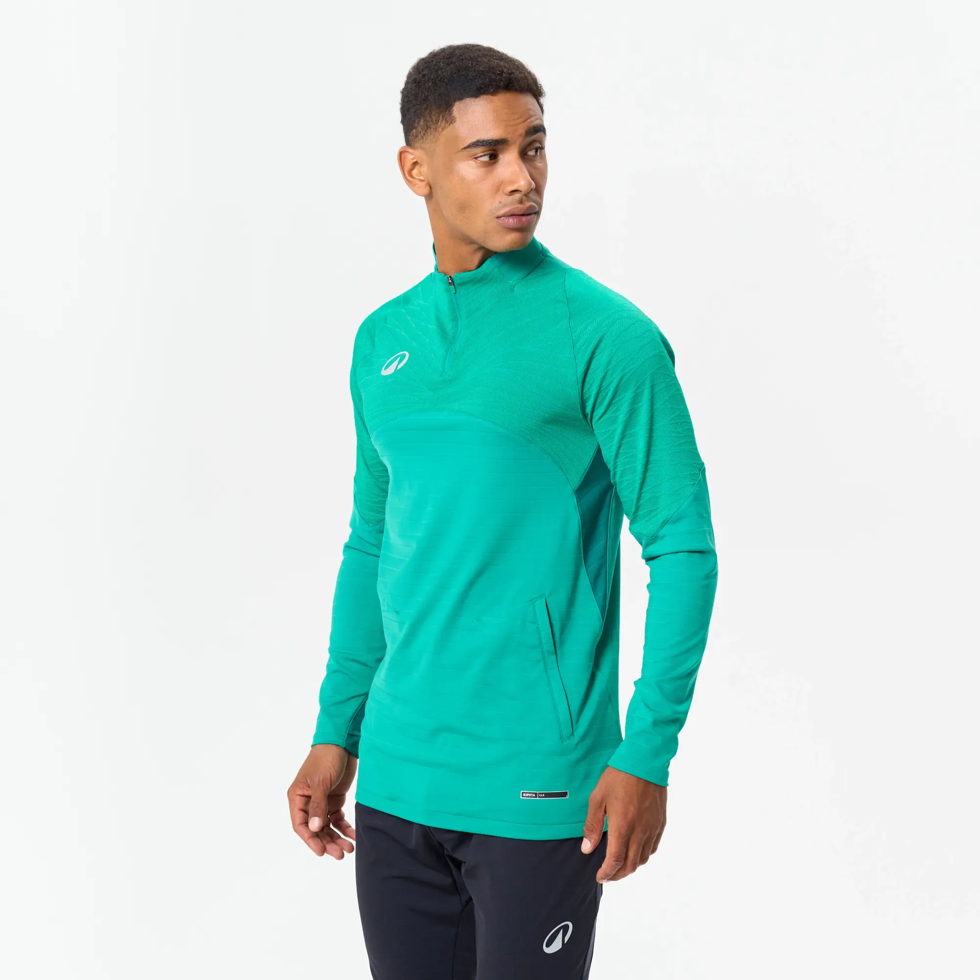 Sweat 1/2 Zip Clr Club - Green