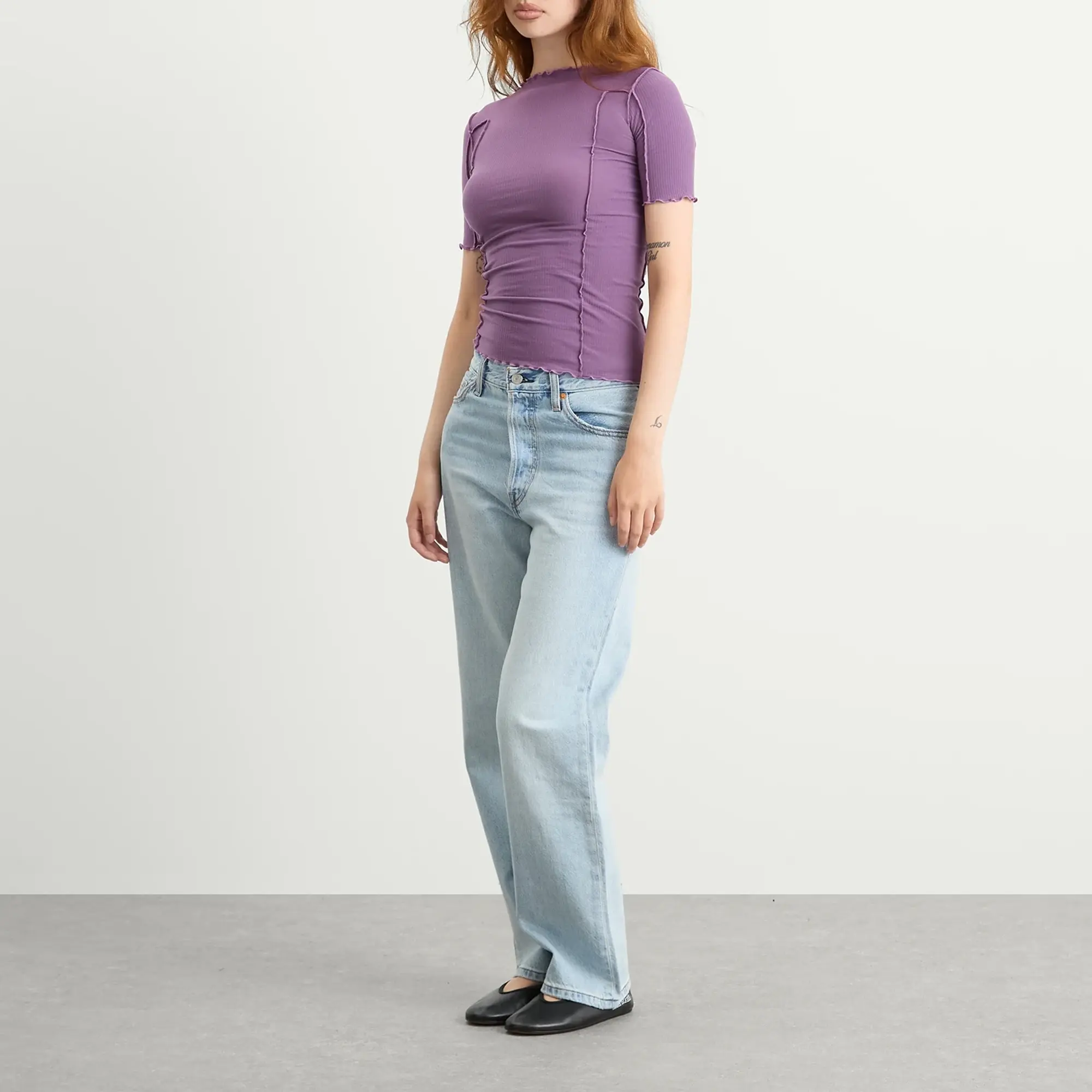 Baserange Women's 3/4 Omato T-Shirt Venet Purple