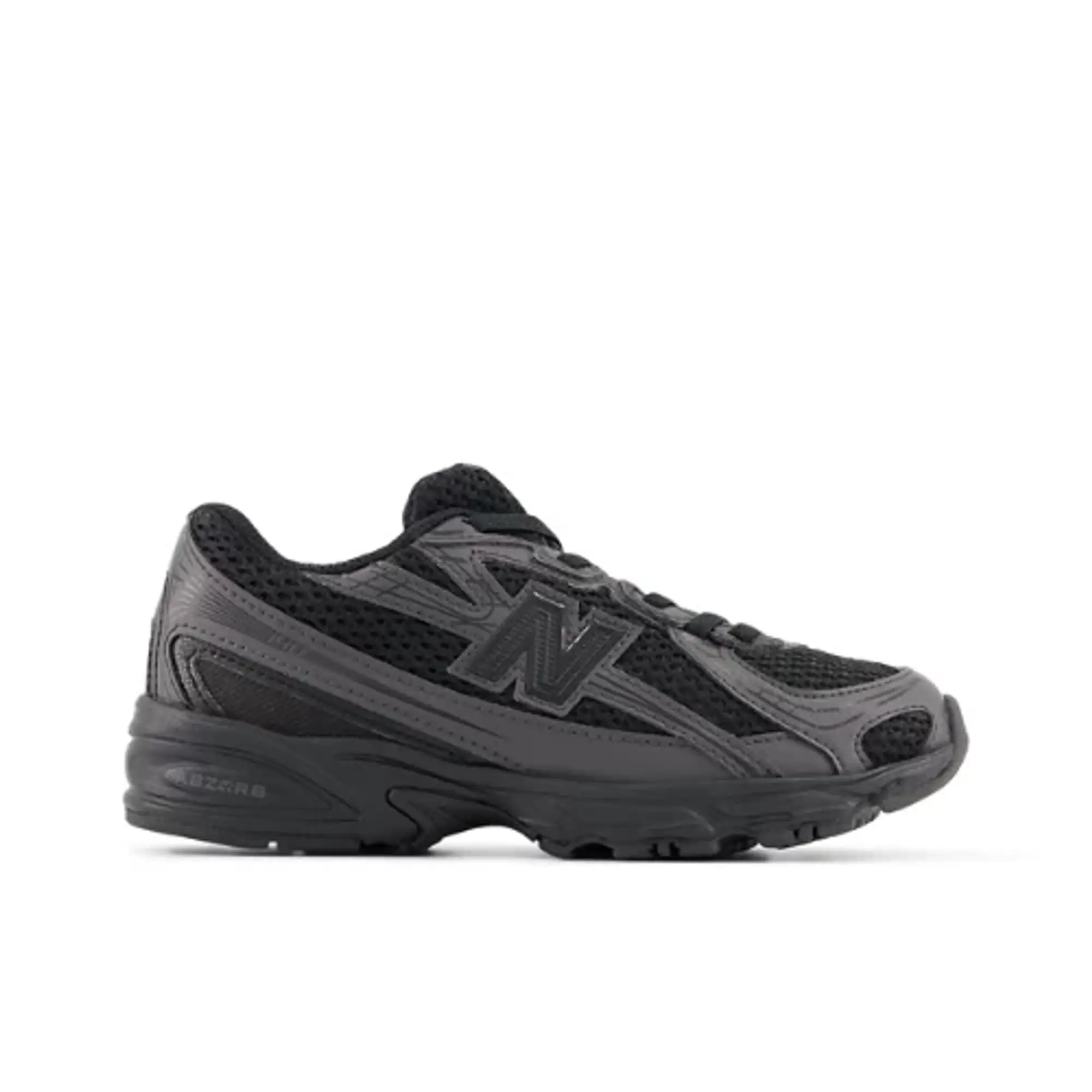 New Balance Kids' 740 BUNGEE LACE in Black Synthetic