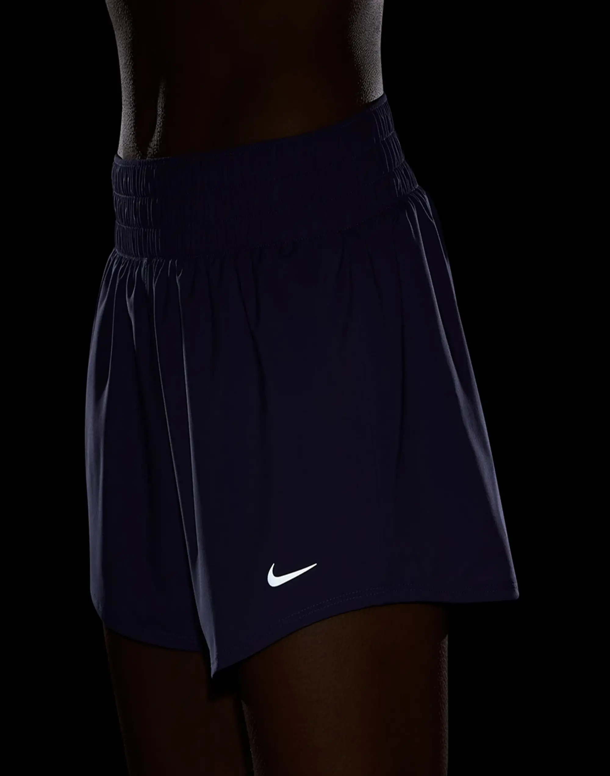 Women's Nike One 3in Shorts in Purple/Silver 