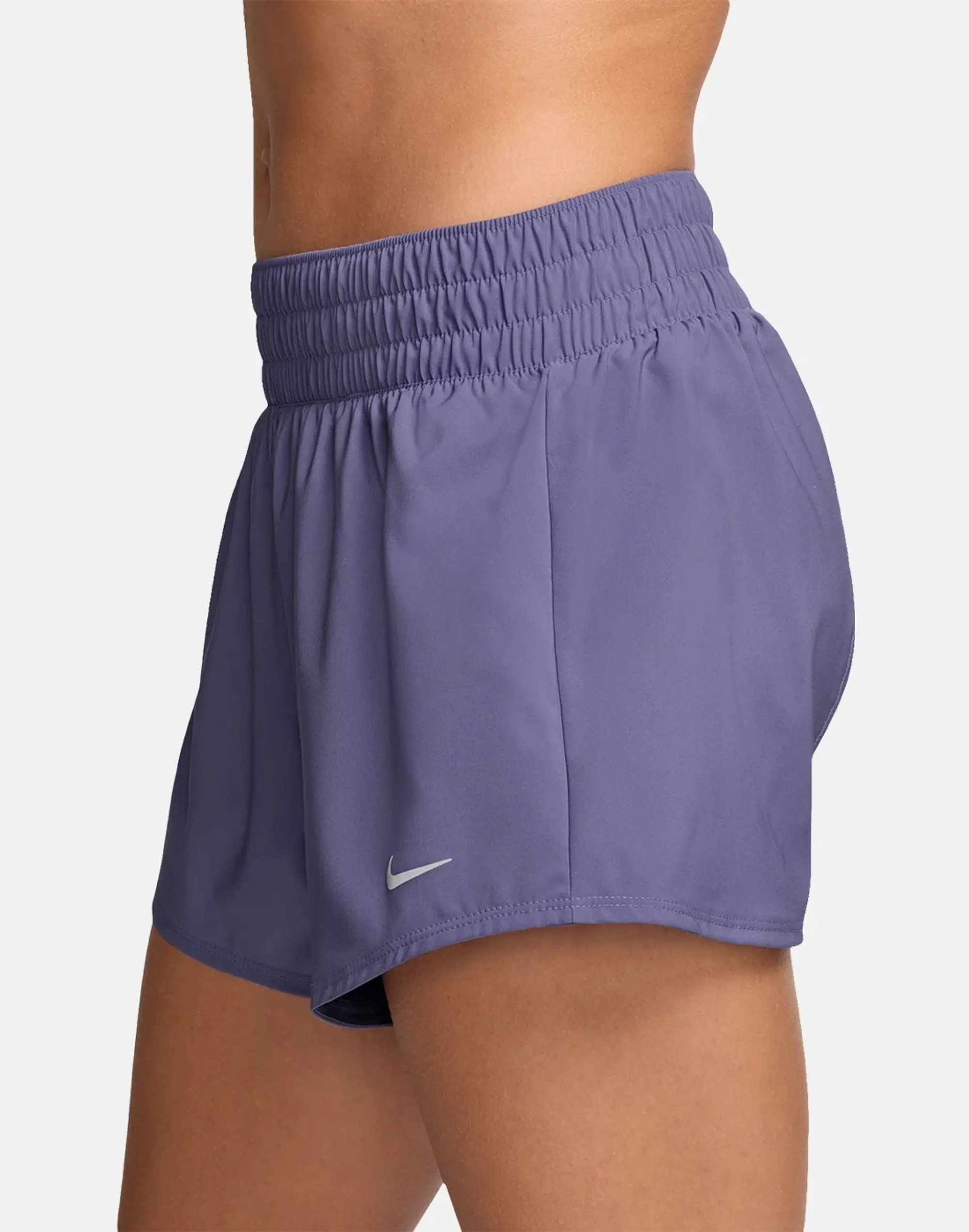 Women's Nike One 3in Shorts in Purple/Silver 