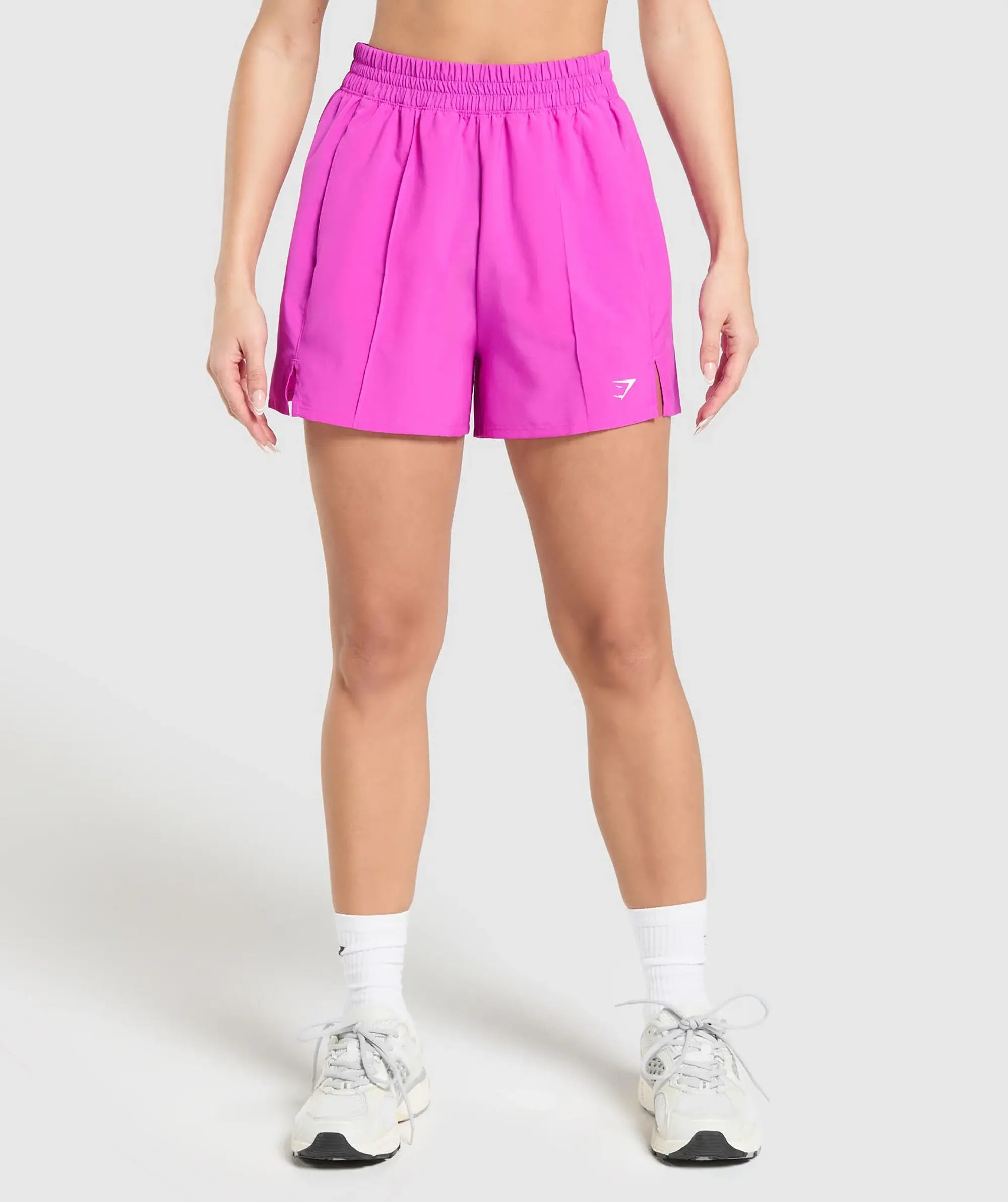  Pintuck Shorts - Vibrant Pink