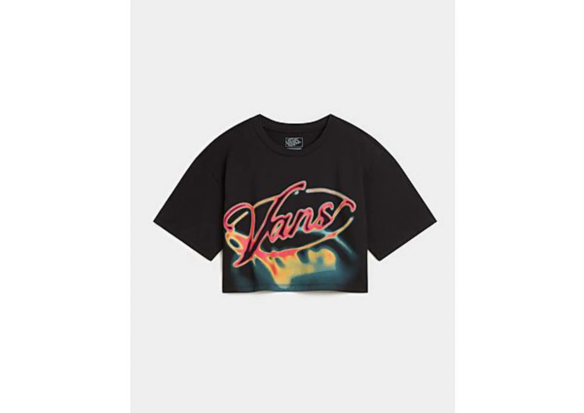 Vans - Afterburn Crop T-Shirt, Woman, Black