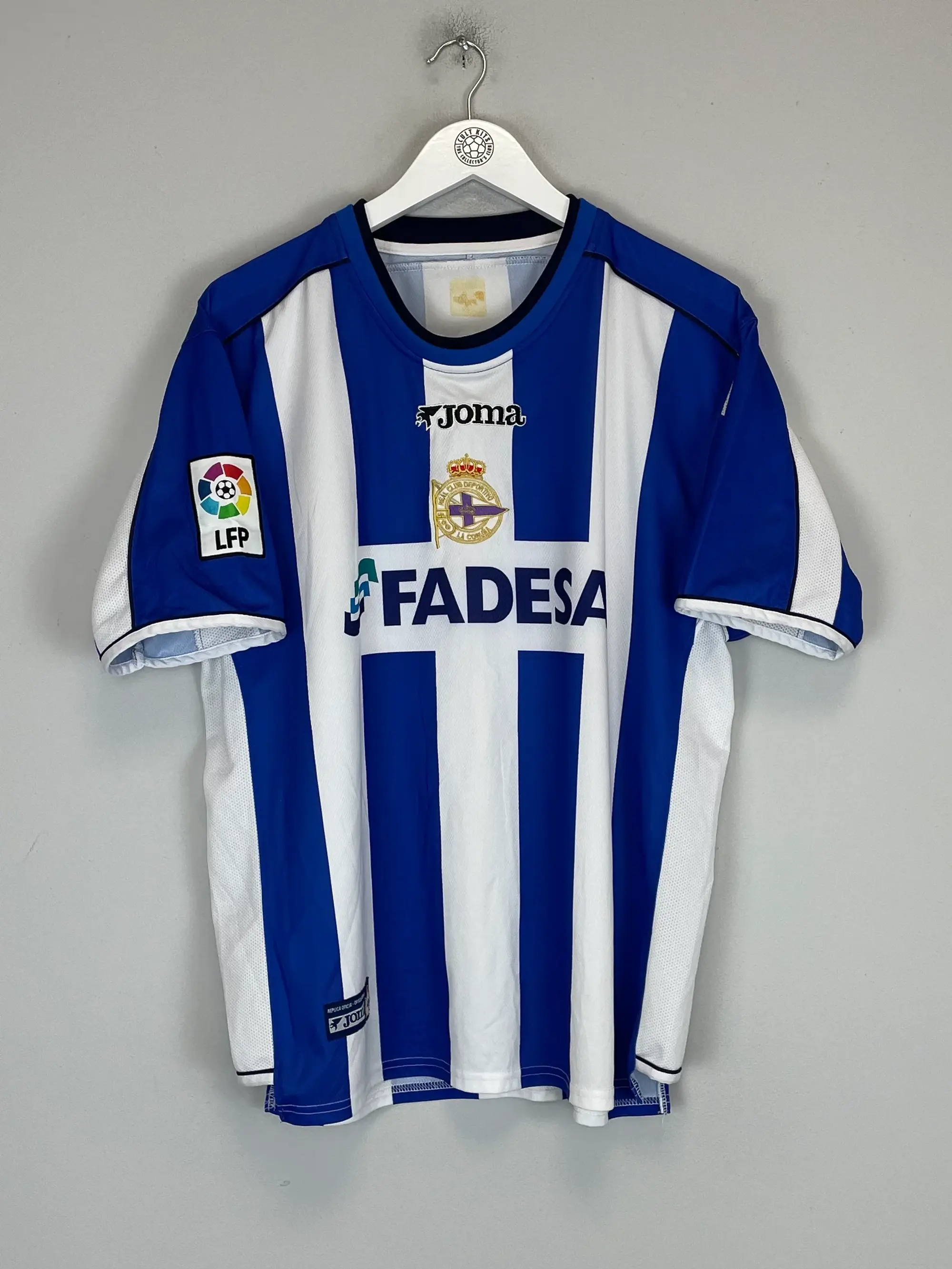 2002/03 DEPORTIVO LA CORUNA VALERON #21 HOME SHIRT (L) JOMA | Cult Kits
