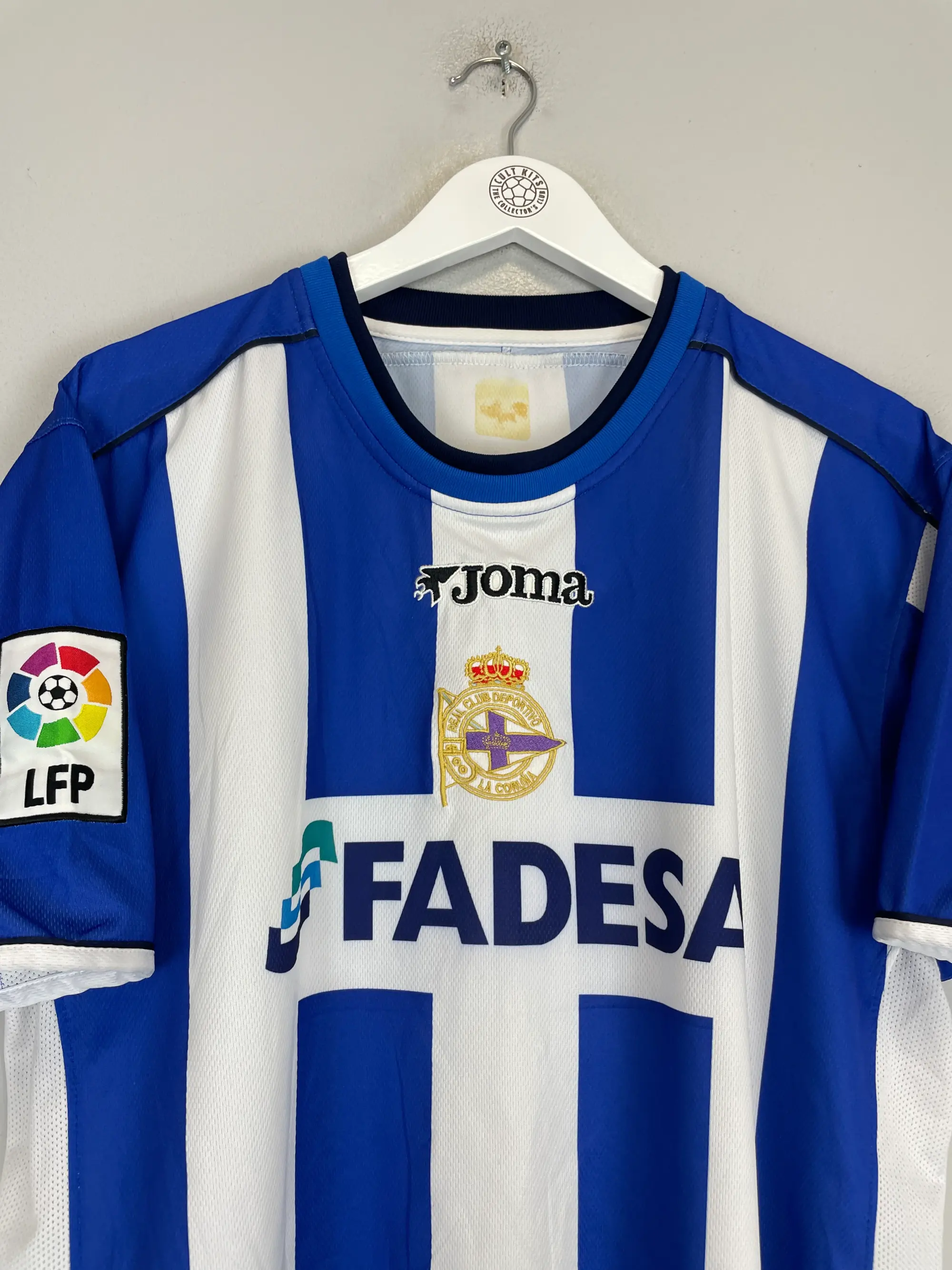 2002/03 DEPORTIVO LA CORUNA VALERON #21 HOME SHIRT (L) JOMA | Cult Kits
