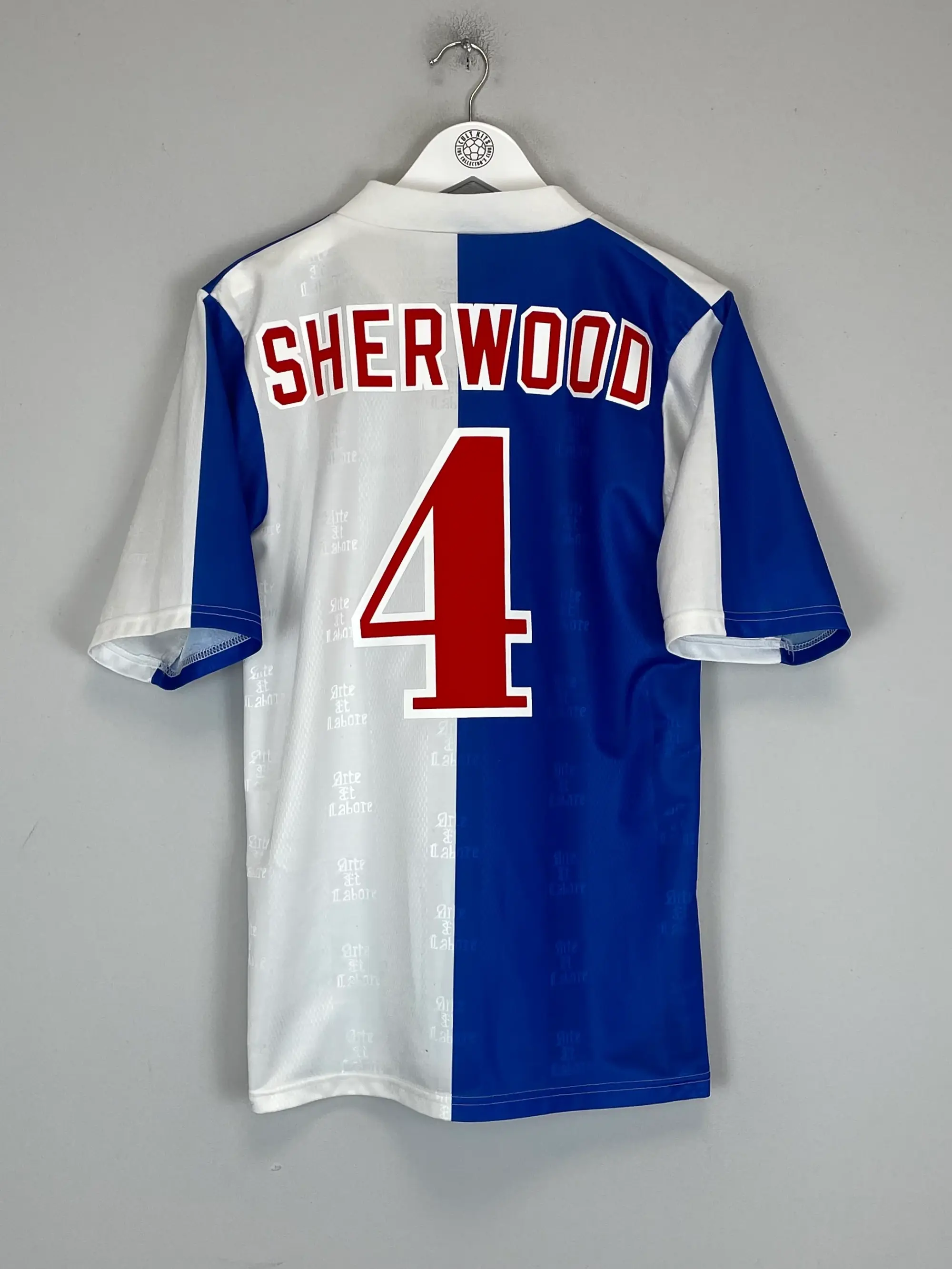 1996/98 BLACKBURN ROVERS SHERWOOD #4 HOME SHIRT (S) ASICS | Cult Kits