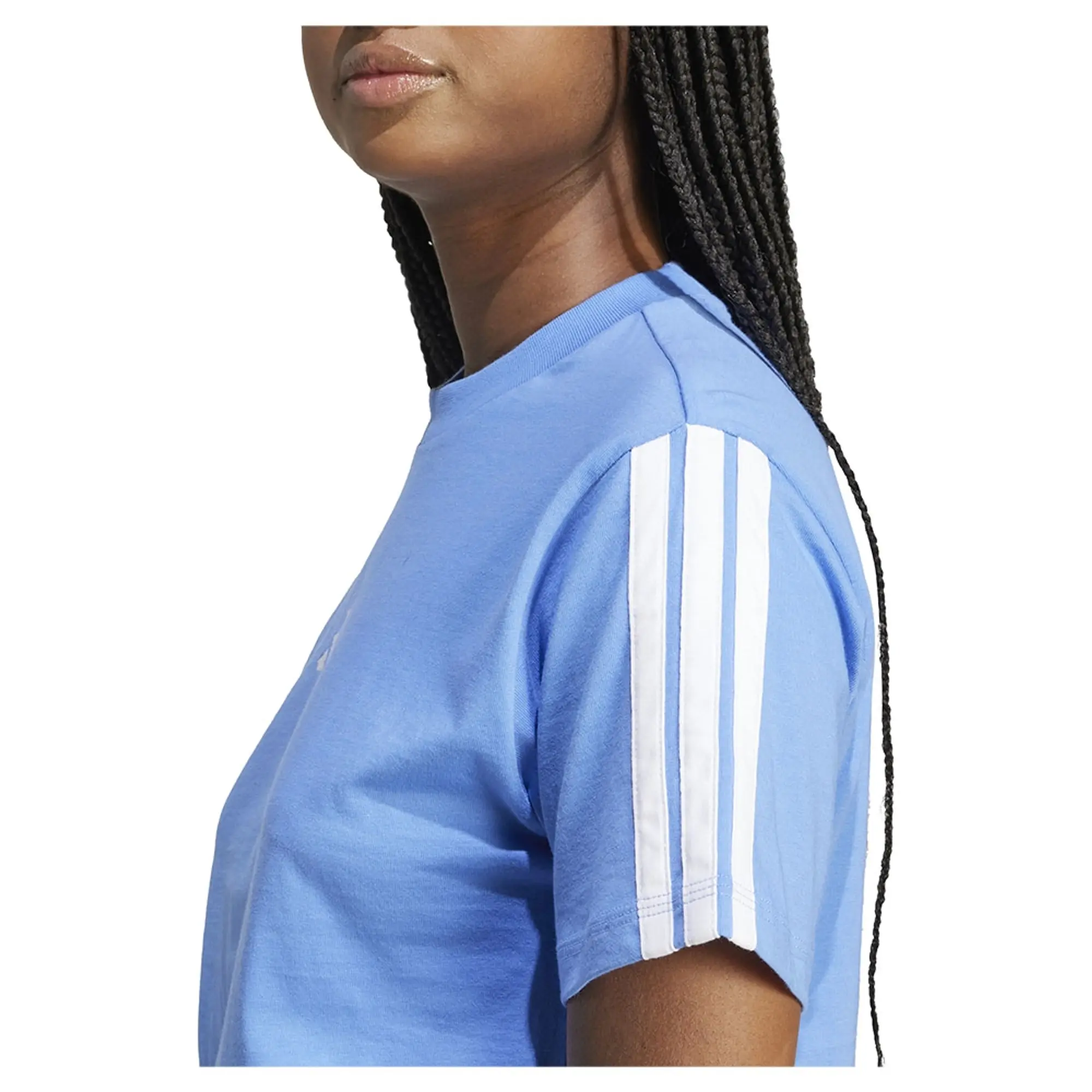 Adidas Essentials 3 Stripes Cotton Short Sleeve T-shirt
