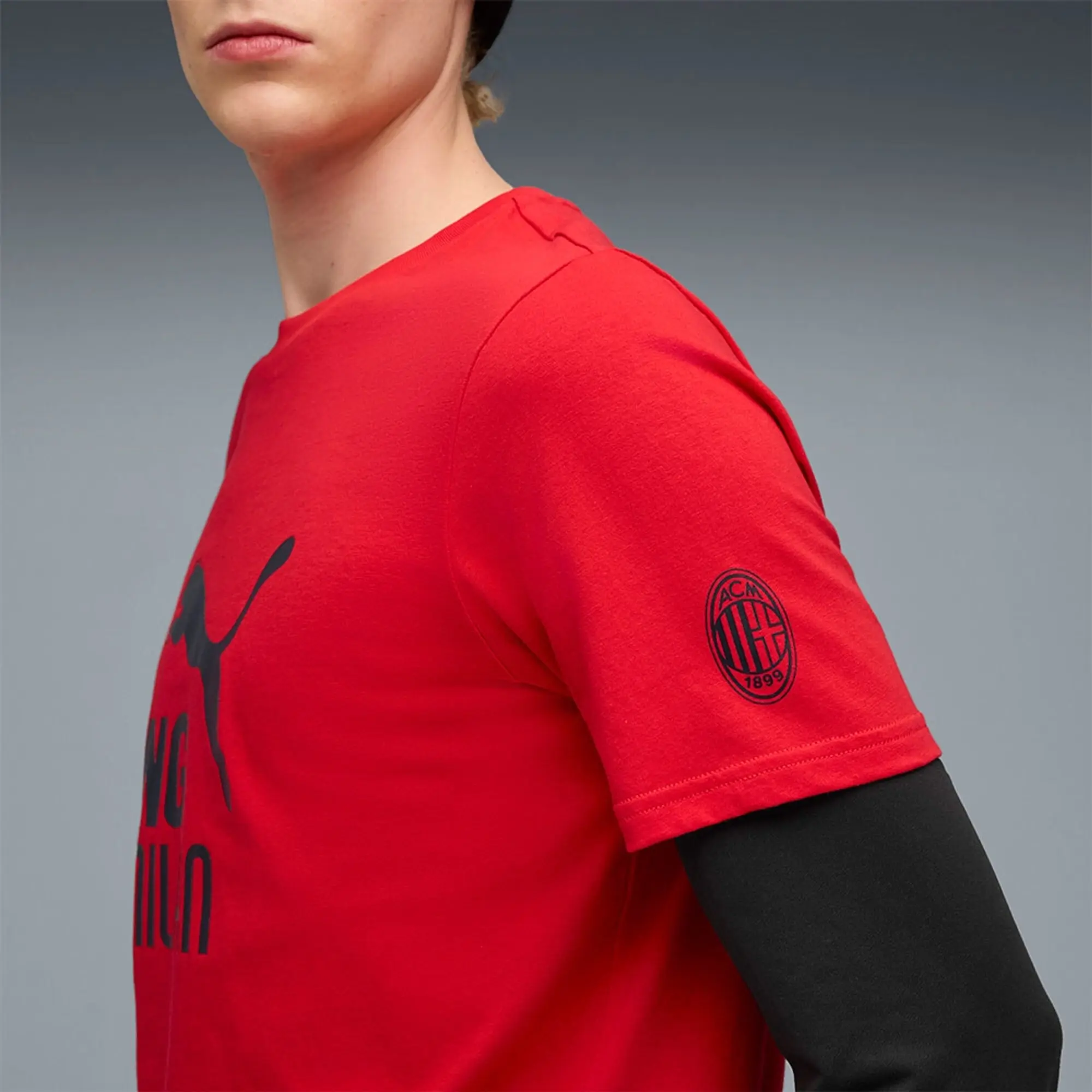 Puma Ac Milan King Logo Short Sleeve T-shirt