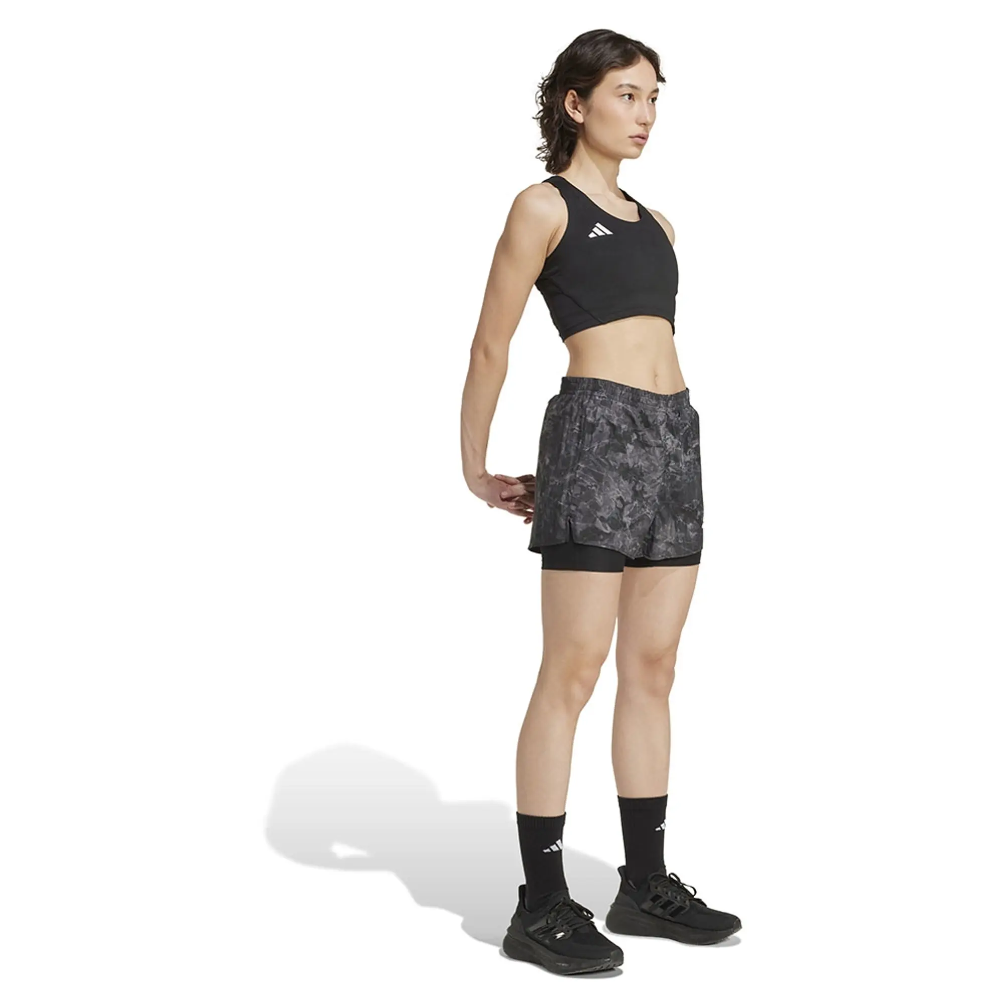 Adidas Own The Run Spray Dye 2in1 Shorts