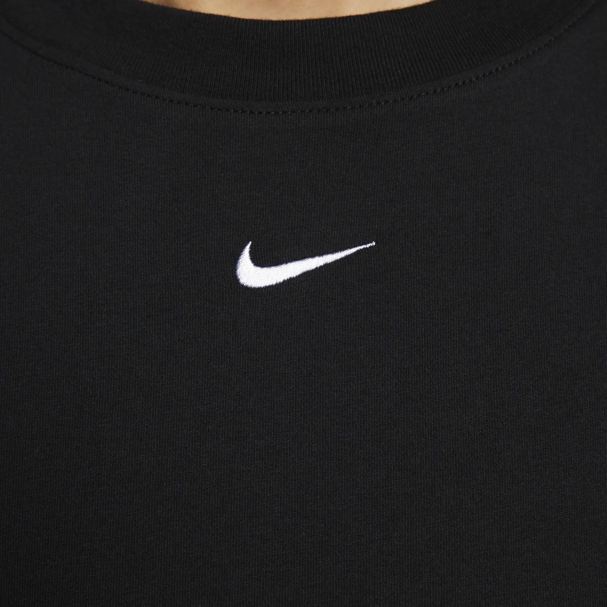 Nike Sportswear Chill Knit Women's Oversized T-Shirt Dress - Black - Cotton