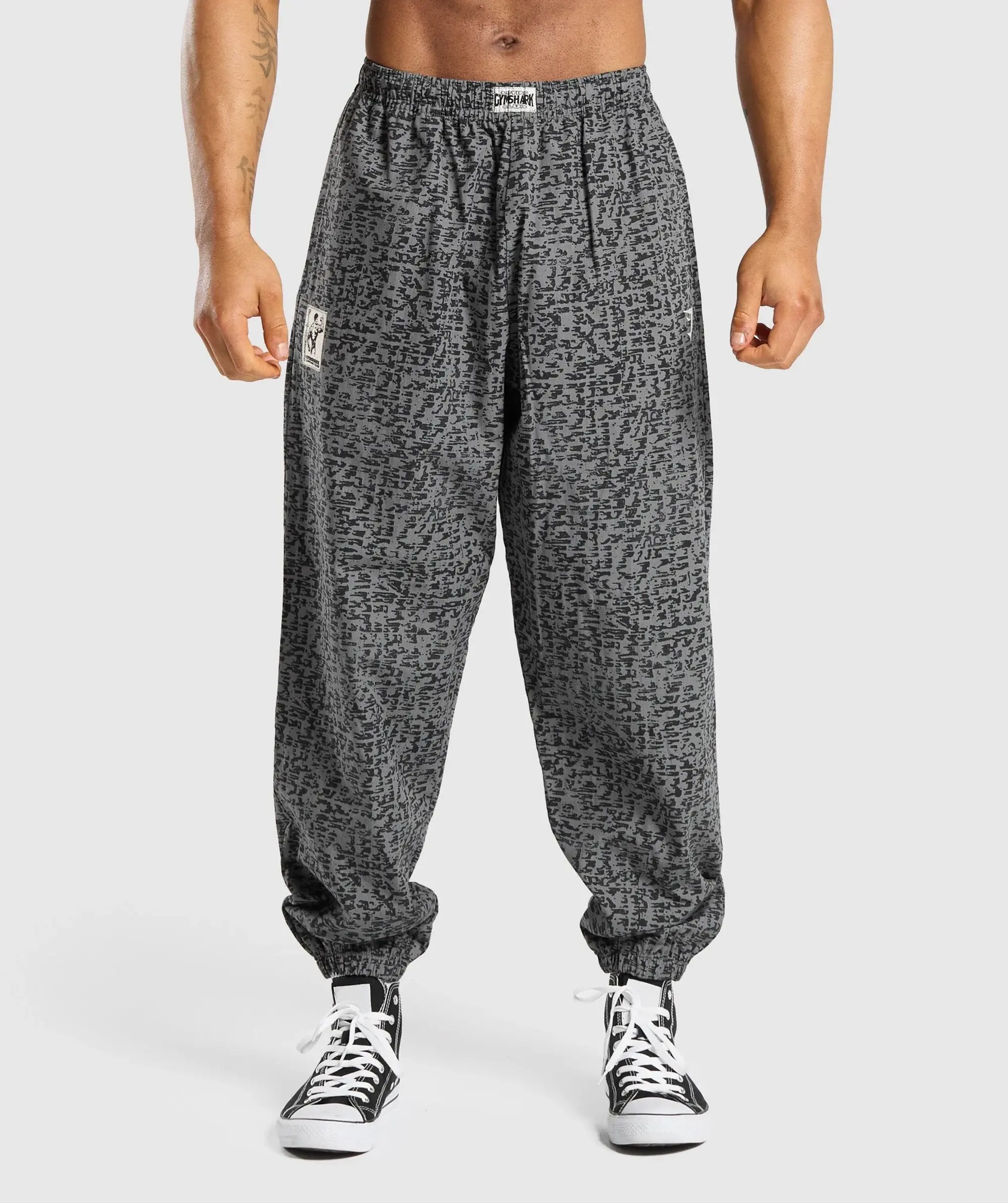  Printed Pumper Pants - Pitch Grey