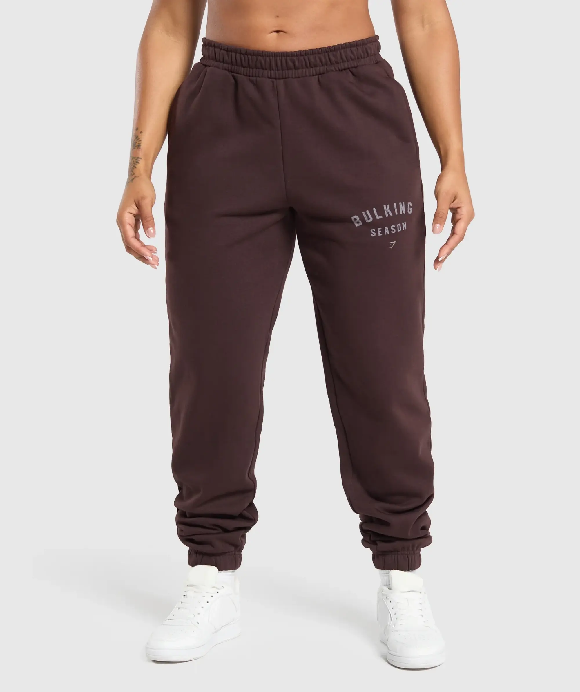  Bulking Season Brushed Joggers - Heritage Brown