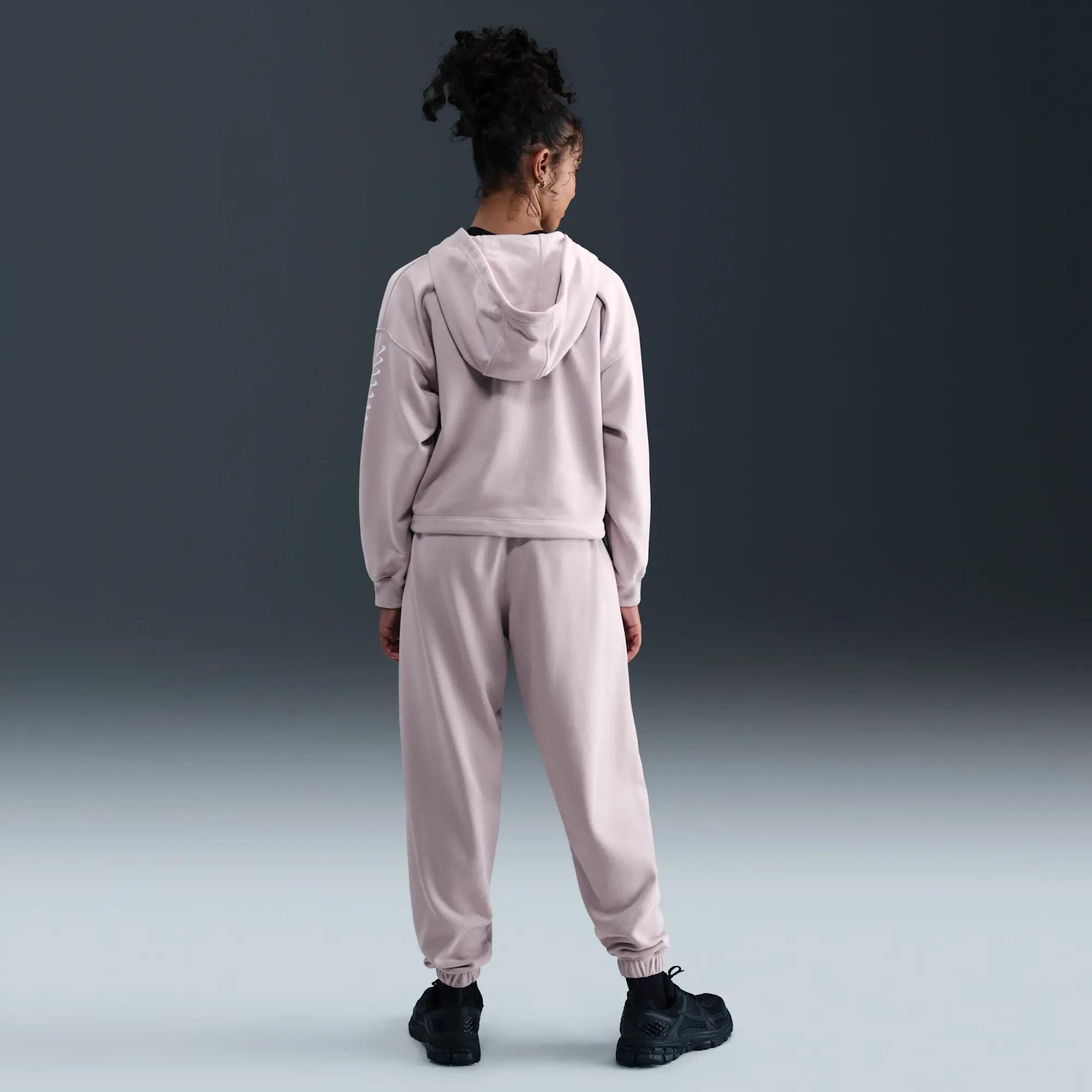 Nike Sportswear Girls' Dri-FIT Fleece Trousers - Purple - Fleece
