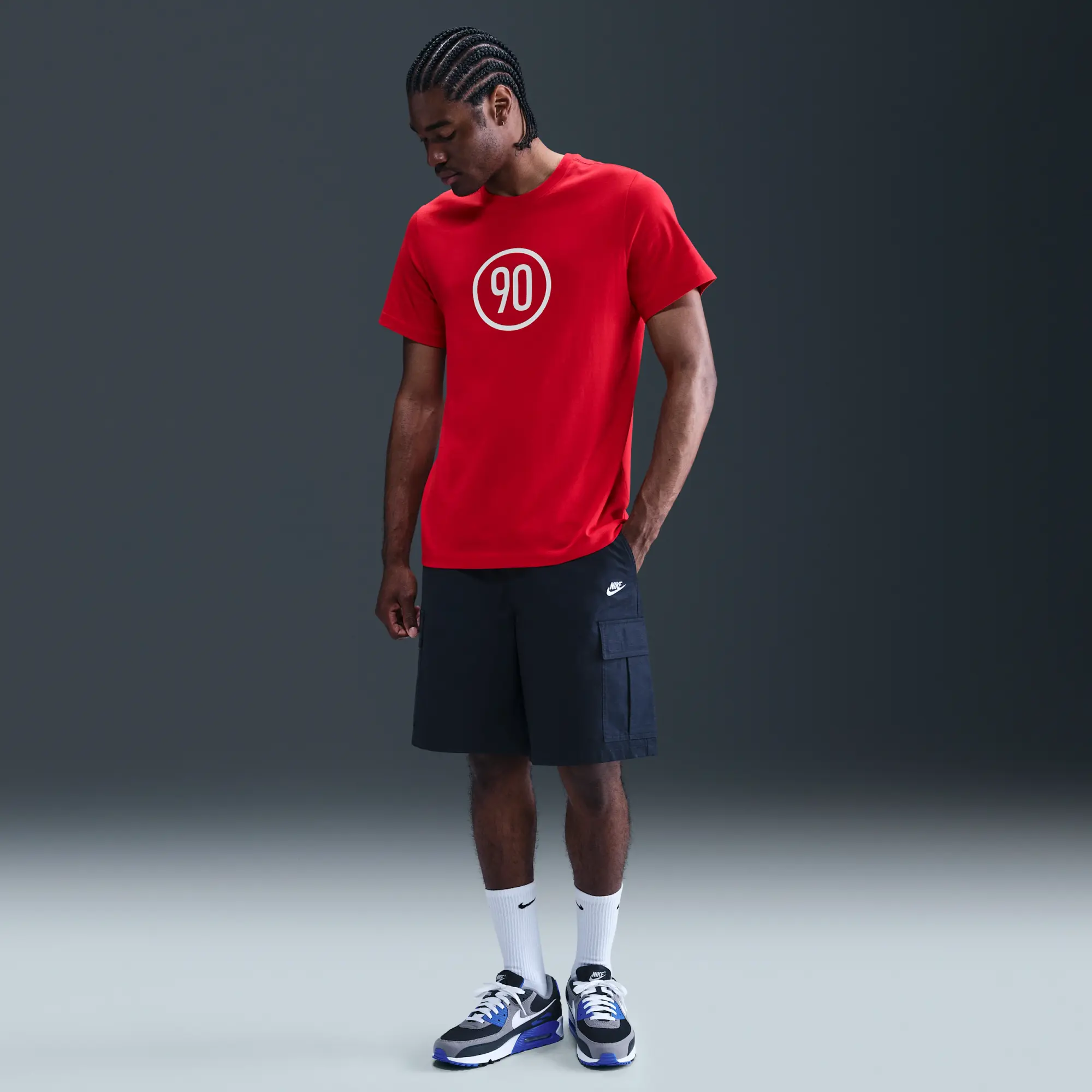 Nike Total 90 Men's Football T-Shirt - Red