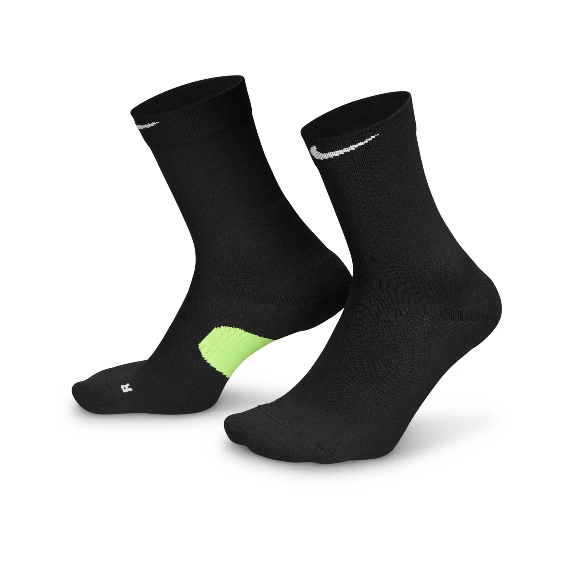Nike Midweight Running Crew Socks - Black