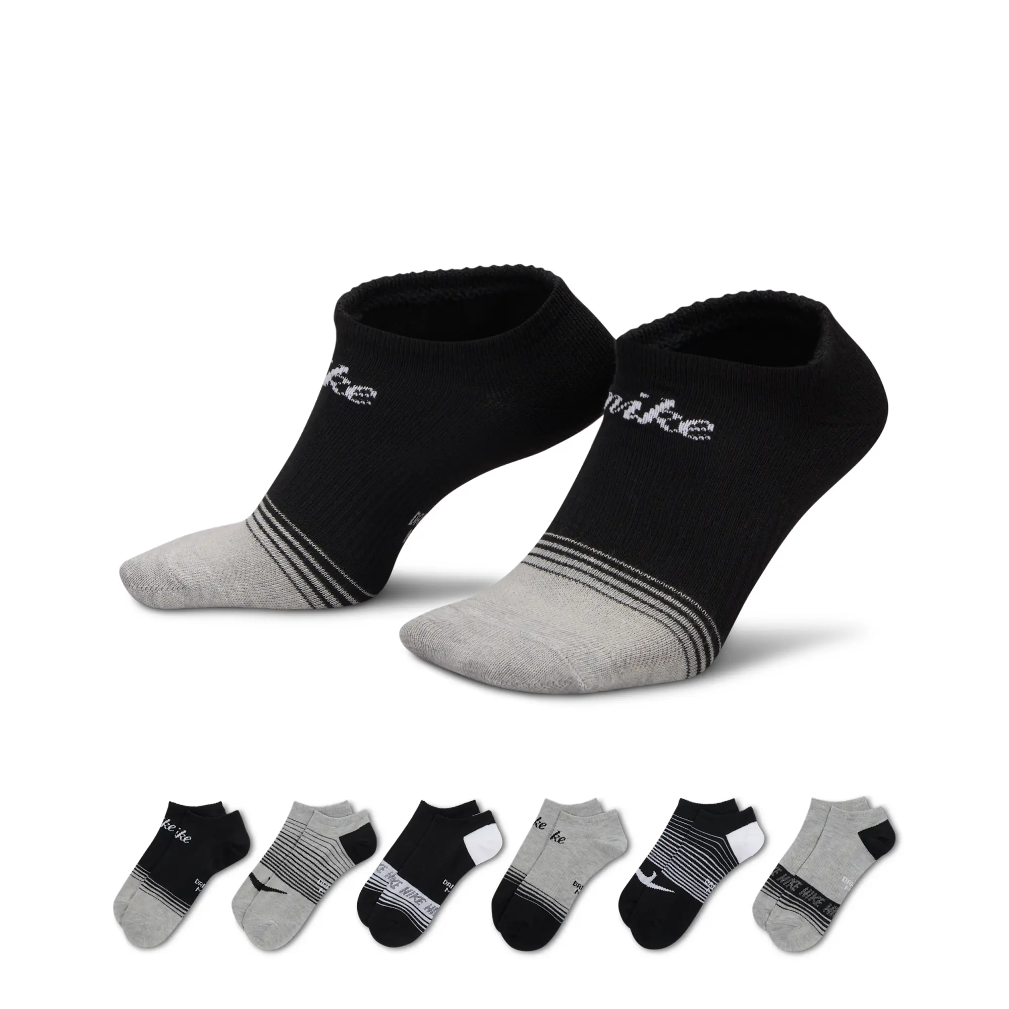 Nike Everyday No-Show Lightweight Socks - Multi-Colour