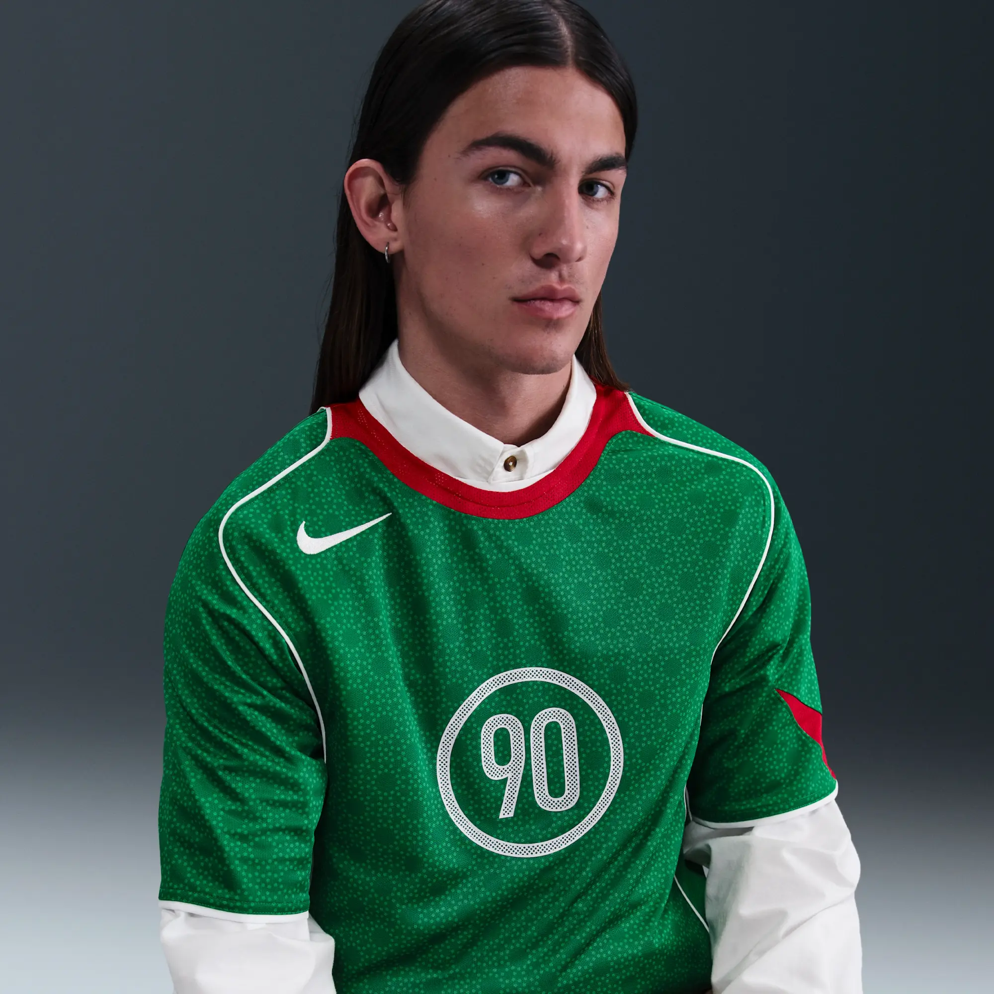 Nike Total 90 Men's Dri-FIT Soccer Jersey - Green - Sustainable Materials