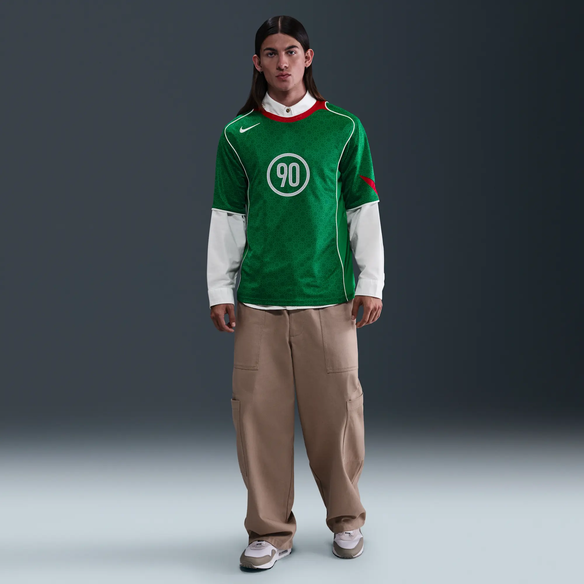 Nike Total 90 Men's Dri-FIT Soccer Jersey - Green - Sustainable Materials