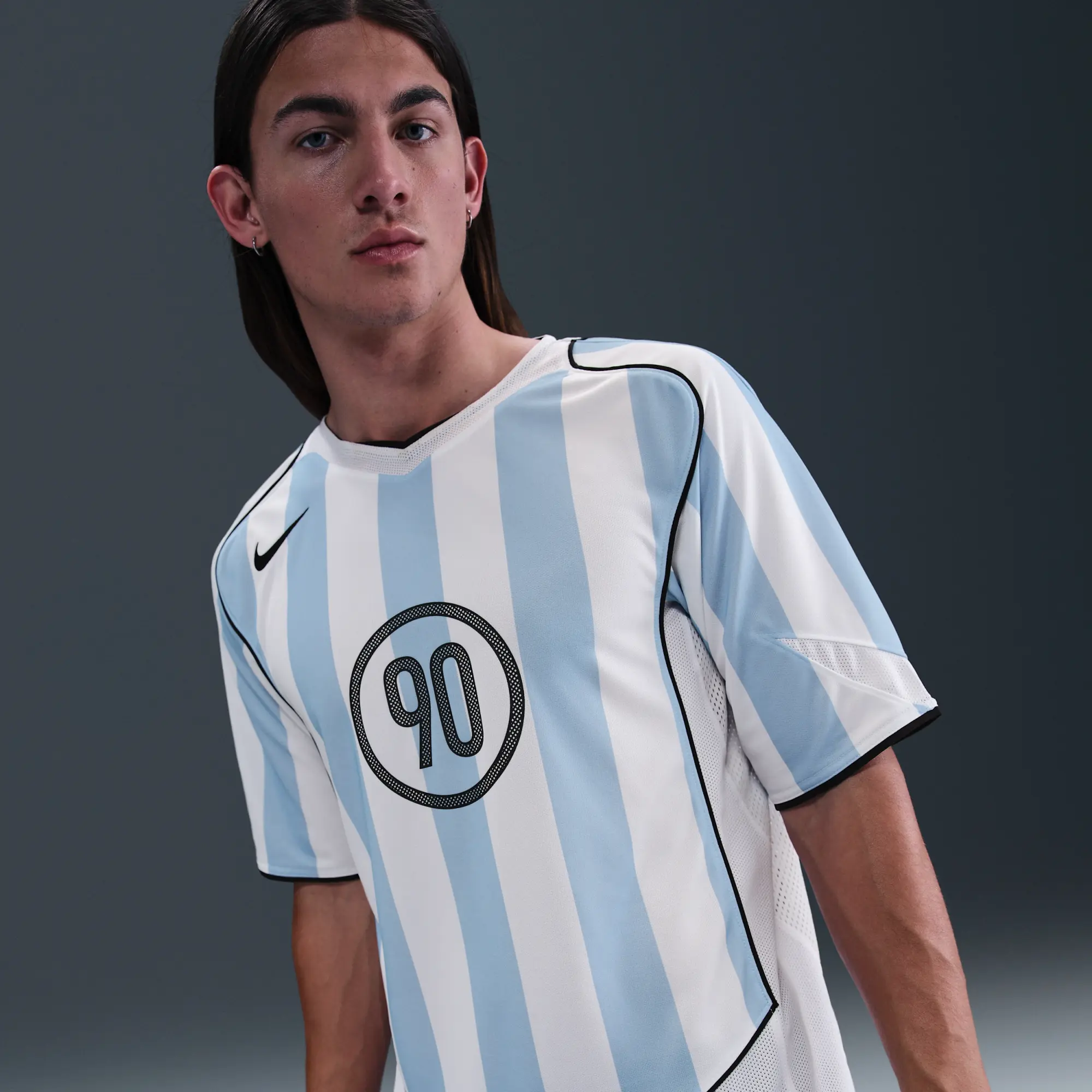 Nike Total 90 Men's Dri-FIT Soccer Jersey - Blue - Sustainable Materials