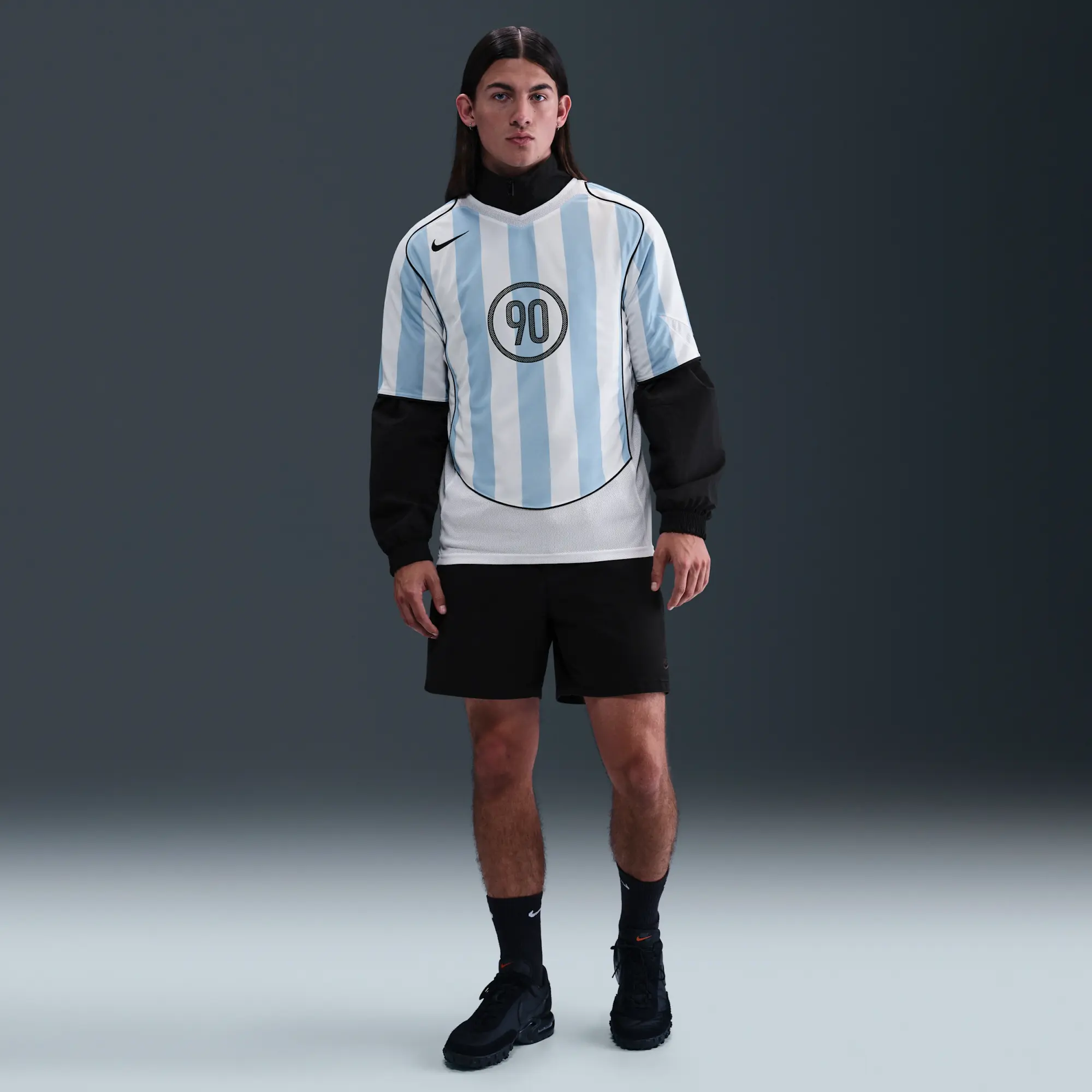 Nike Total 90 Men's Dri-FIT Soccer Jersey - Blue - Sustainable Materials