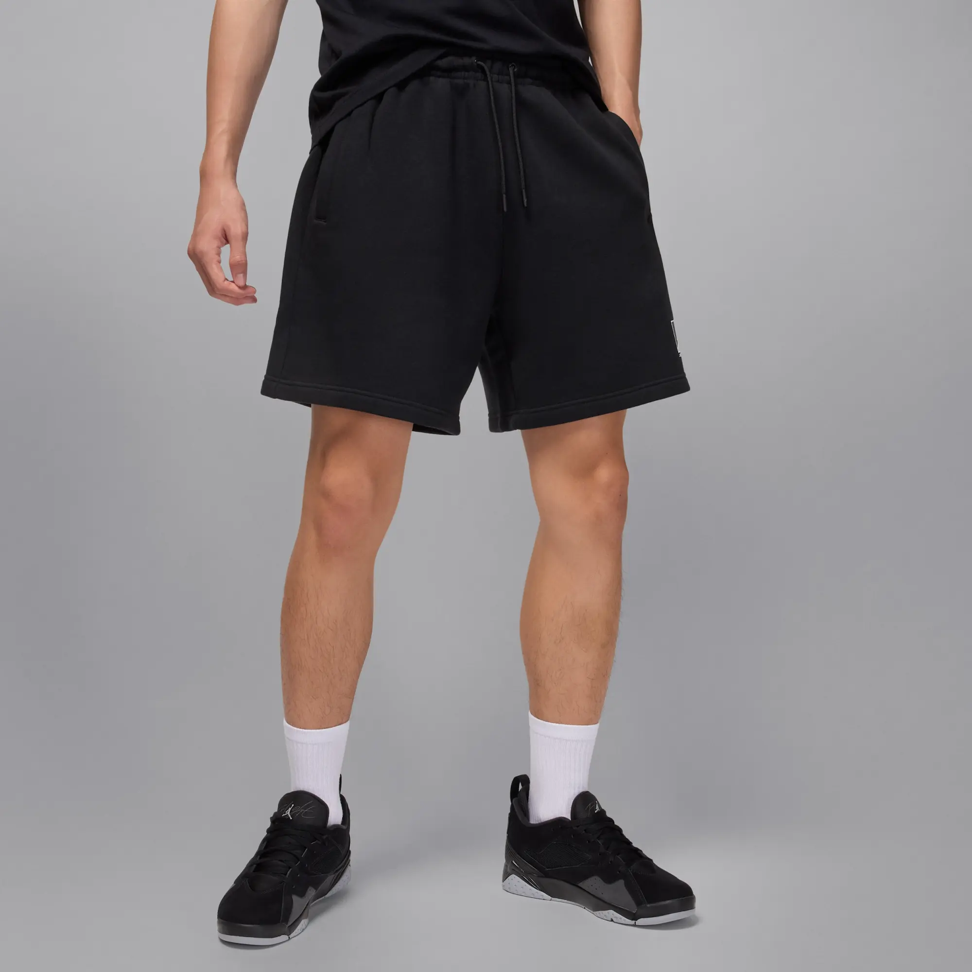 Nike Jordan Brooklyn Fleece Men's Graphic Shorts - Black - Fleece
