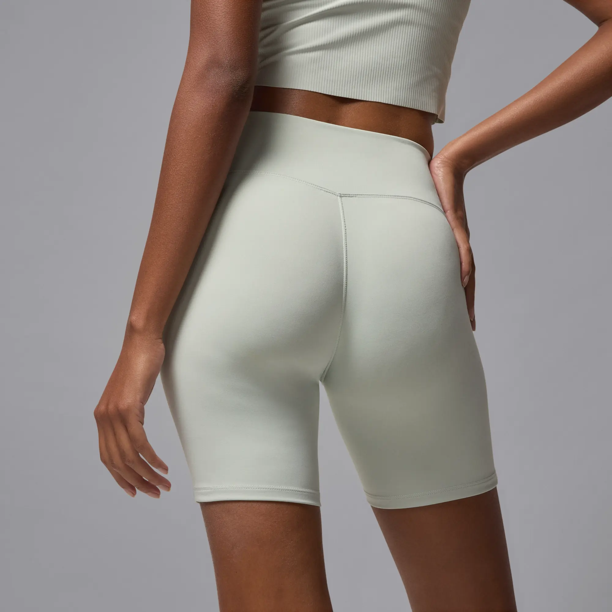 Nike Jordan Sport Women's Dri-FIT High-Waisted 15cm (approx.) Shorts - Grey - Sustainable Materials