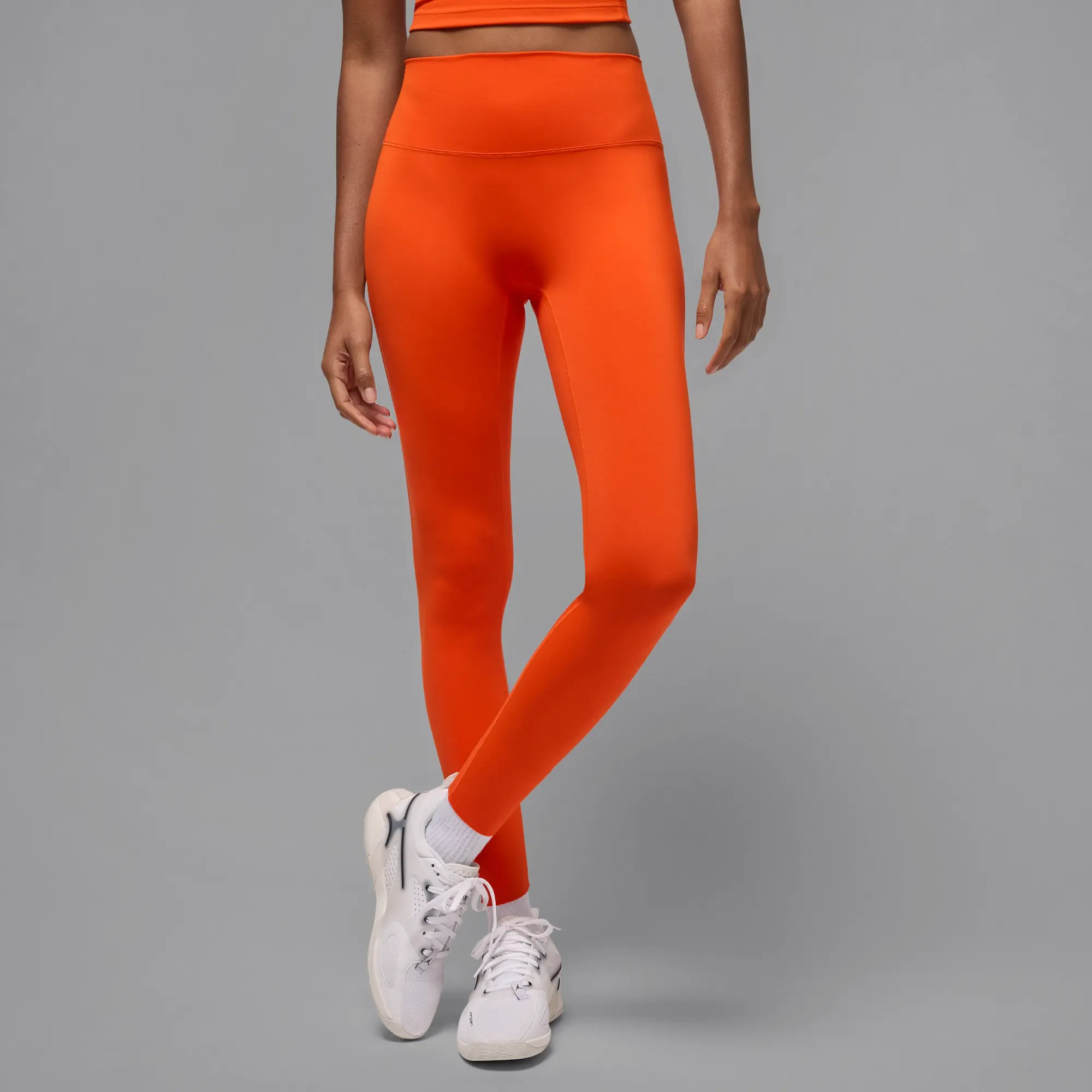 Nike Jordan Sport Women's Dri-FIT High-Waisted Leggings - Orange - Sustainable Materials
