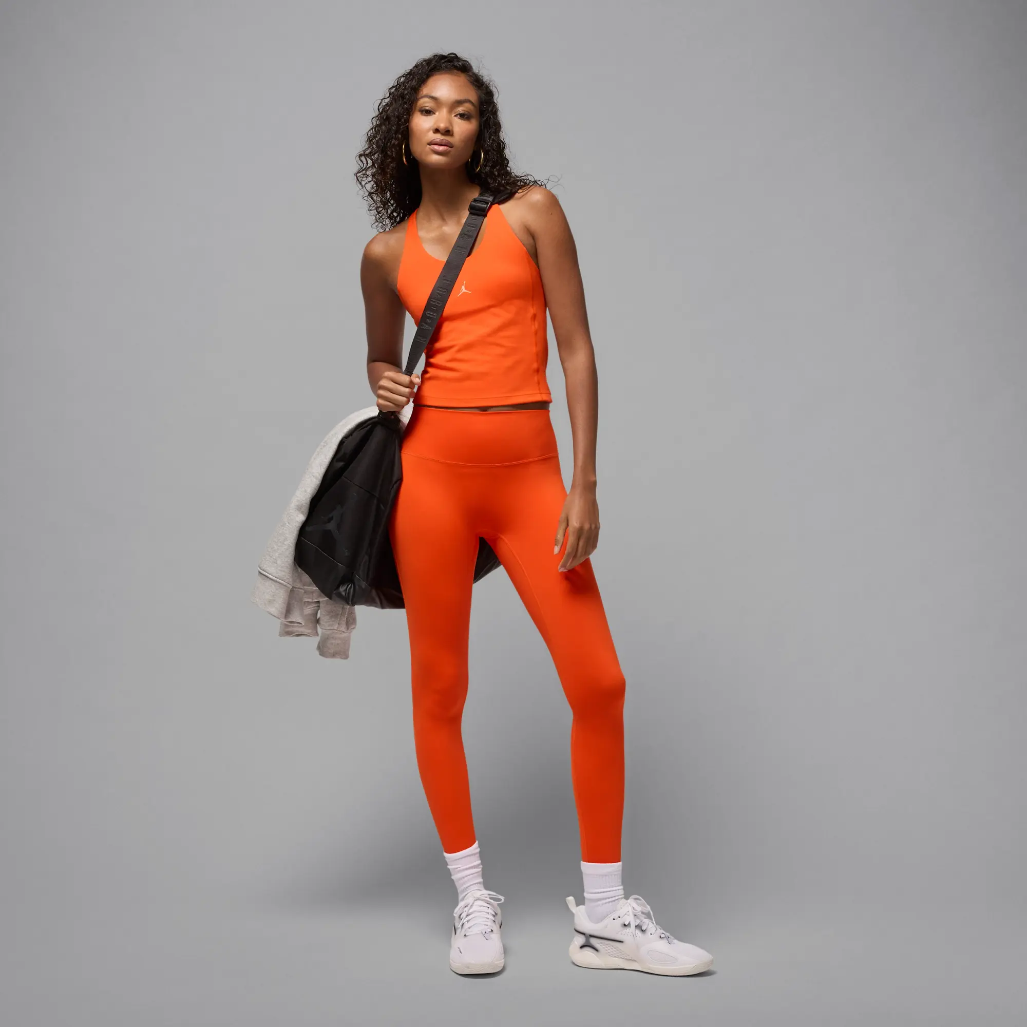 Nike Jordan Sport Women's Dri-FIT High-Waisted Leggings - Orange - Sustainable Materials