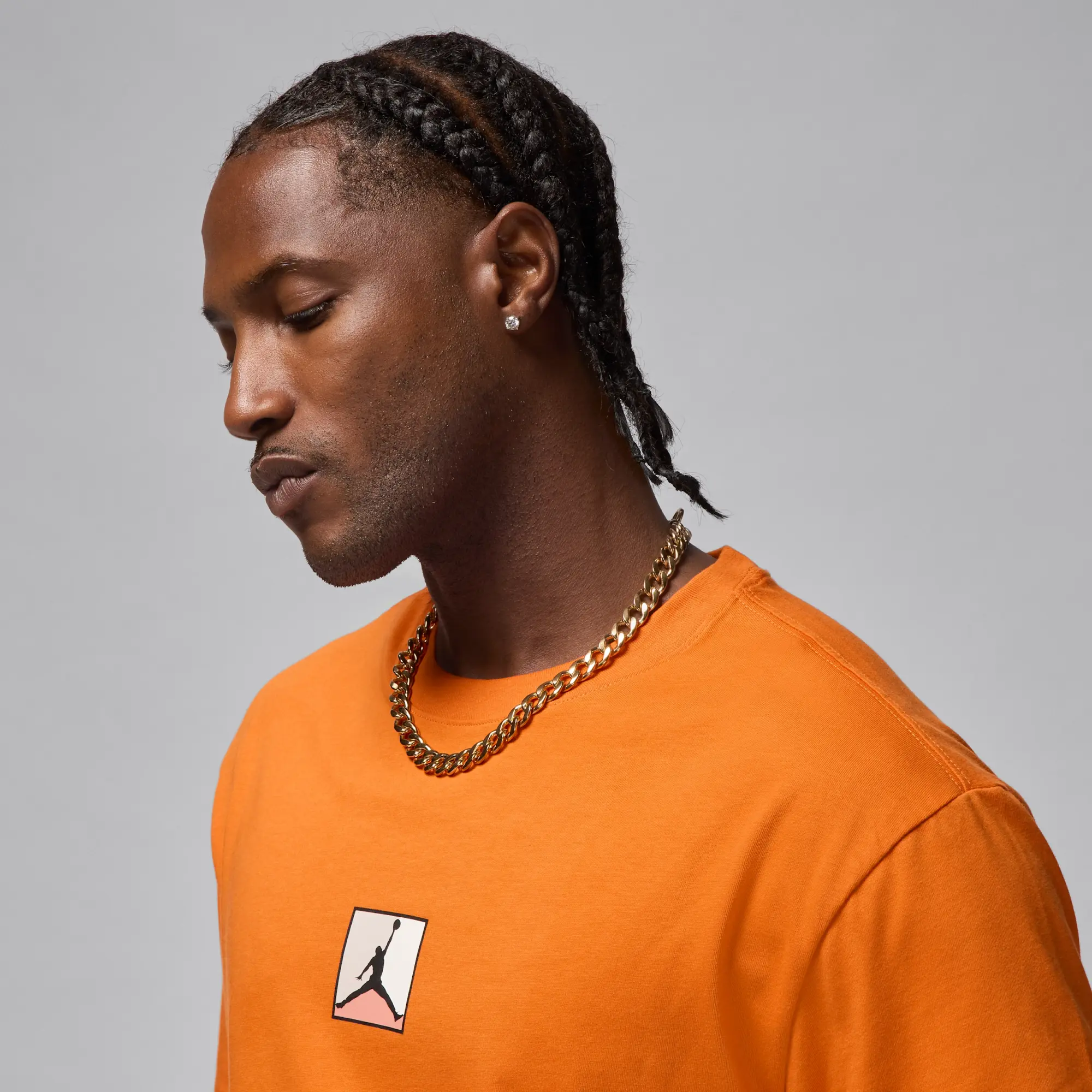 Nike Jordan Brooklyn Men's T-Shirt - Orange