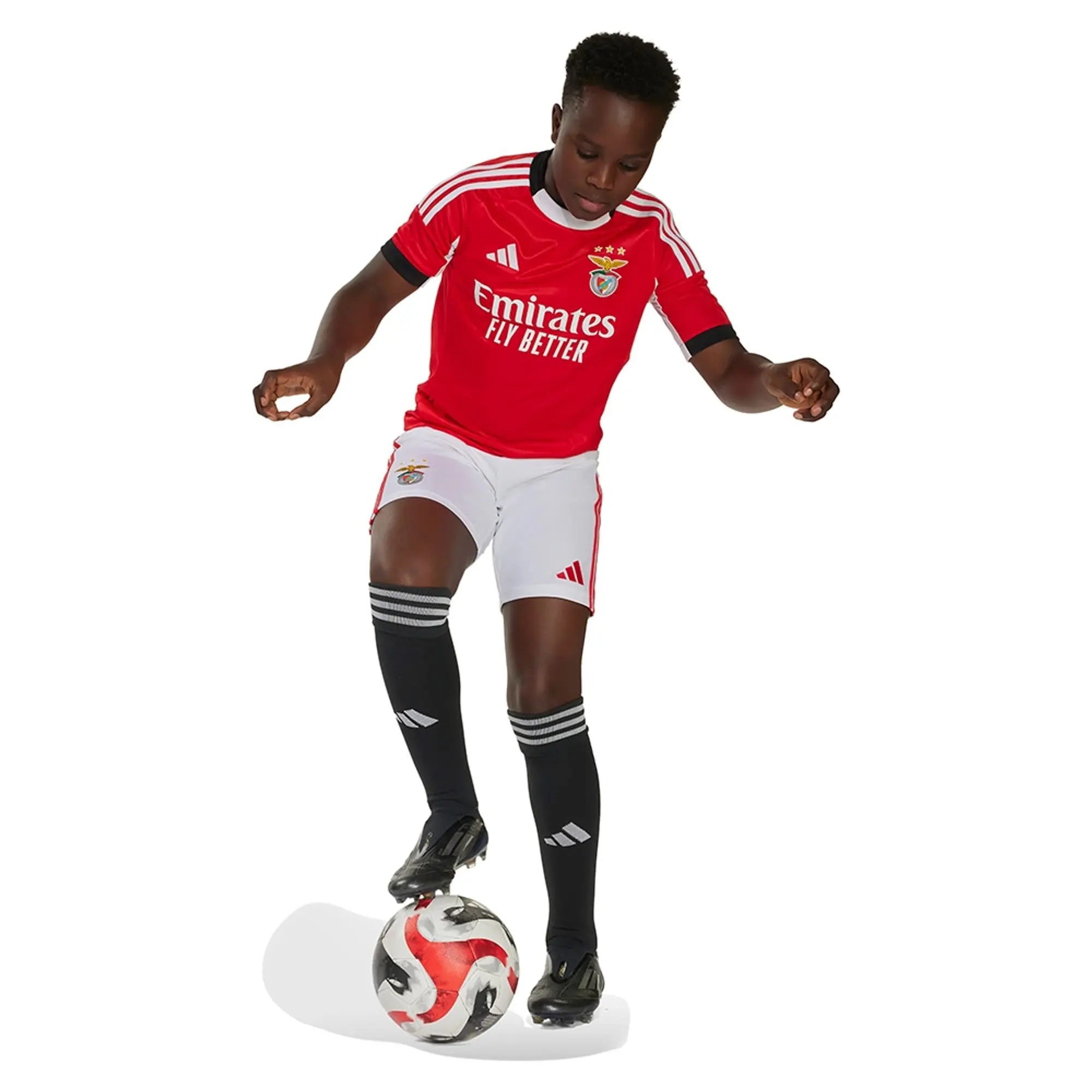 Adidas Benfica 25/26 Home Junior Short Sleeve T-shirt