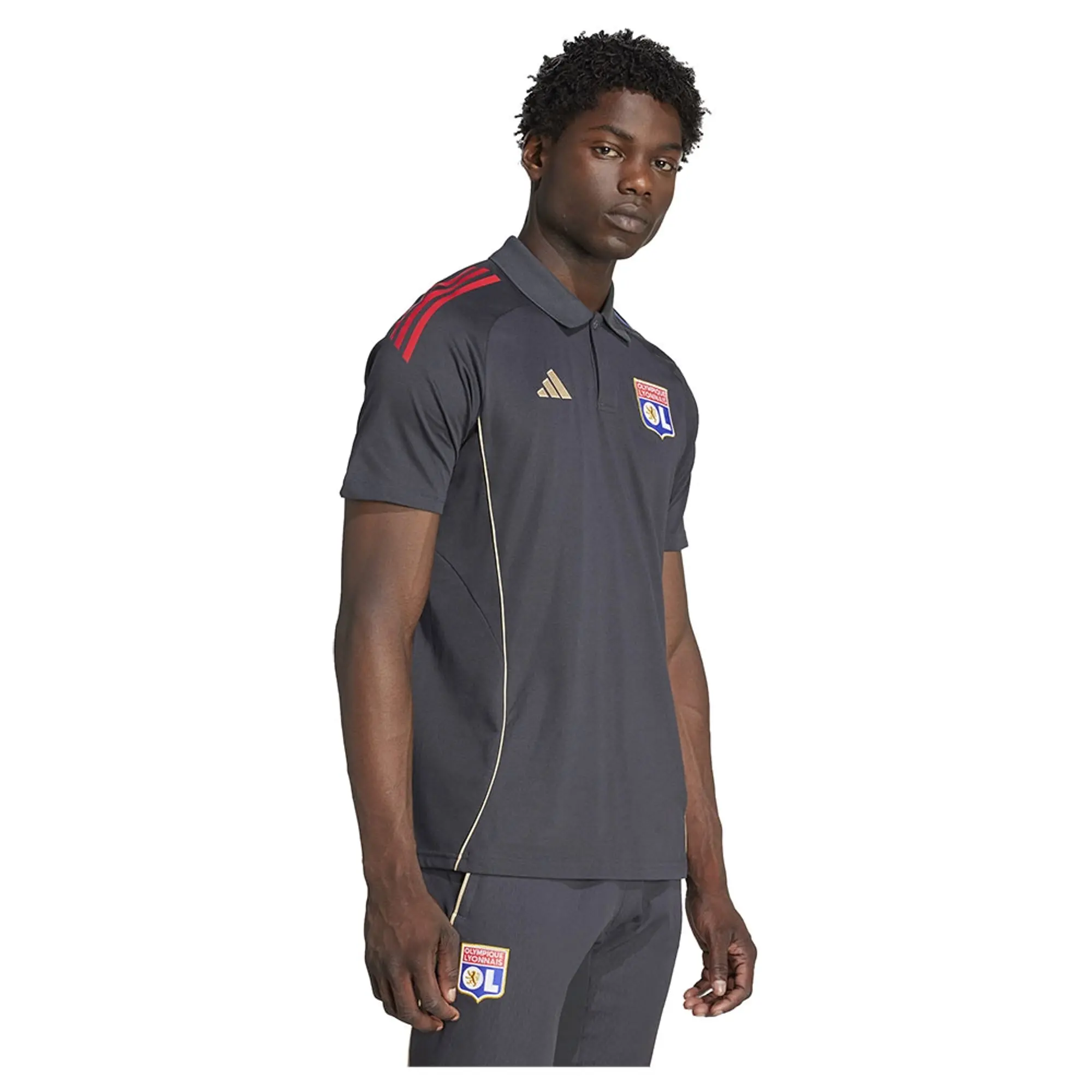 Adidas Olympique De Lyon Tiro 25 Competition Short Sleeve Polo