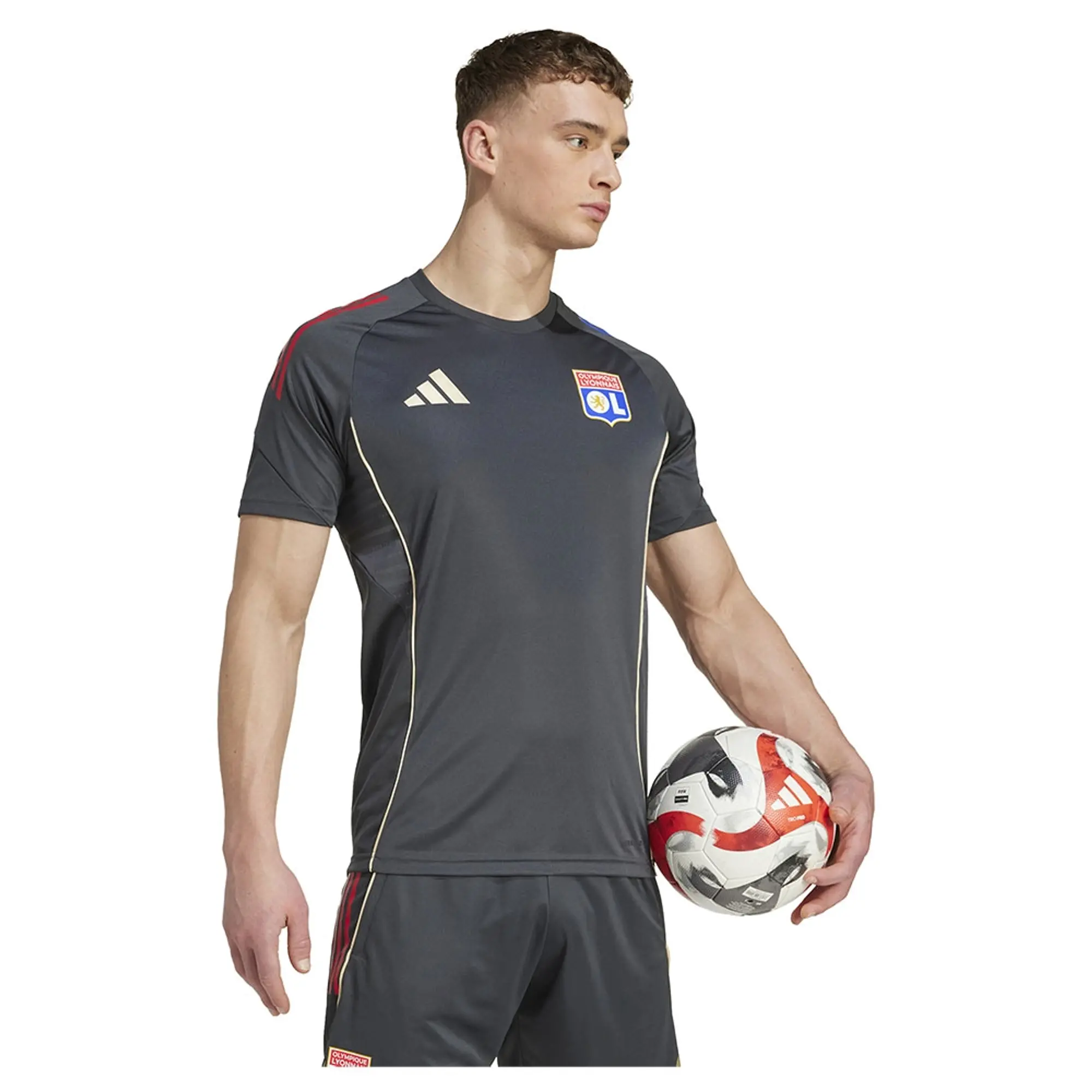 Adidas Olympique Lyonnais Tiro 25/26 Competition Training Short Sleeve T-shirt