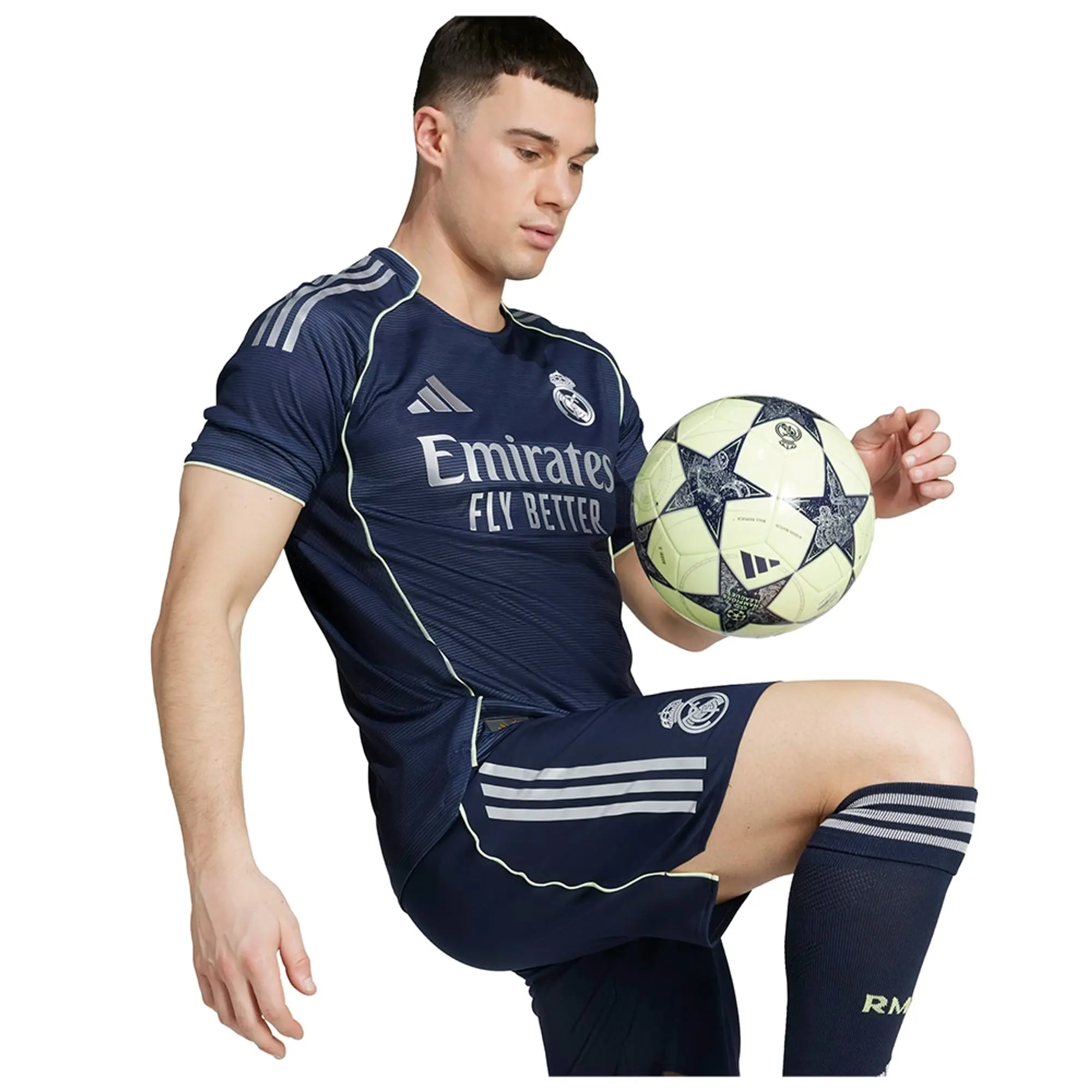 Adidas Real Madrid 25/26 Authentic Away Short Sleeve T-shirt
