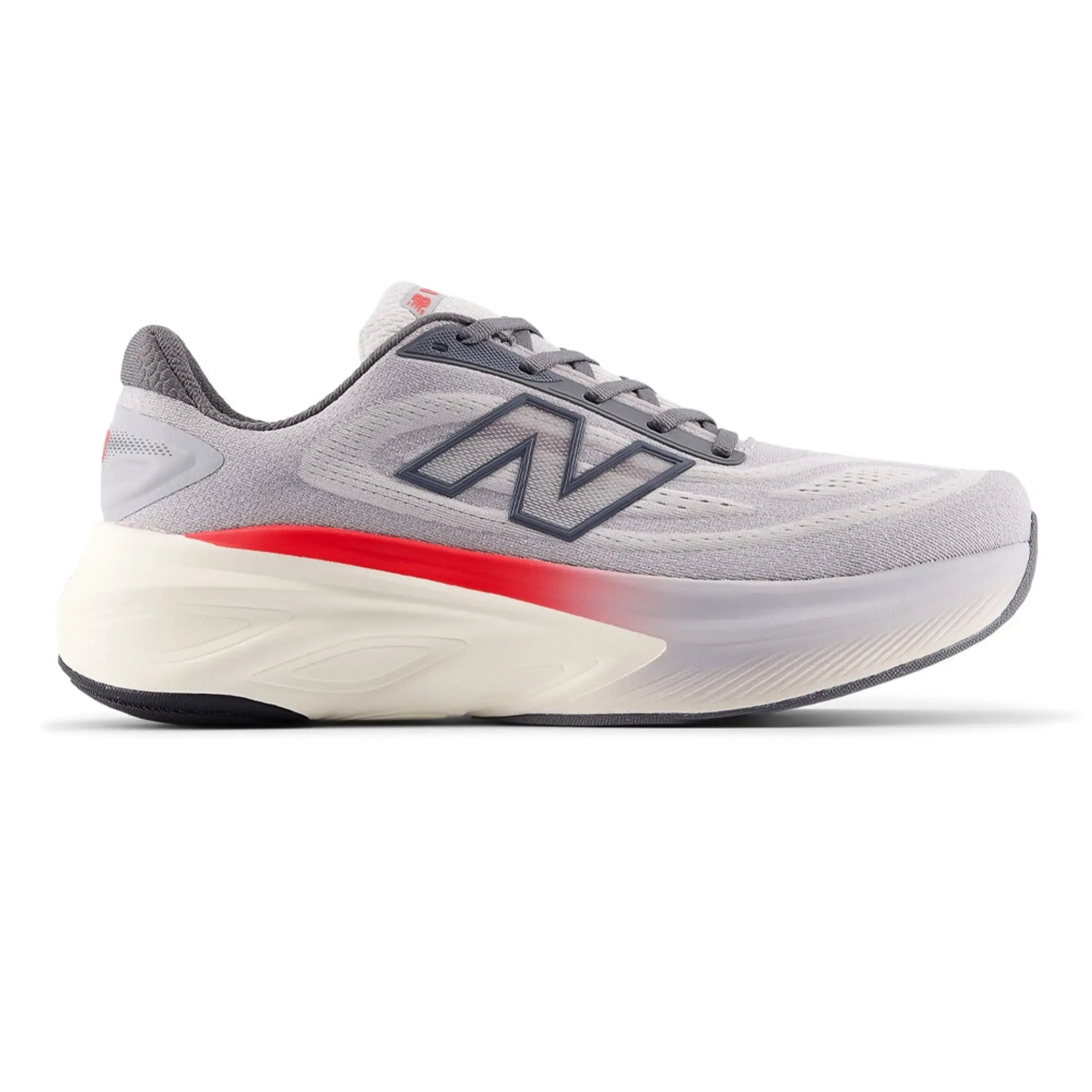 New Balance Men's Fresh Foam X More v6 in Grey/Red Synthetic