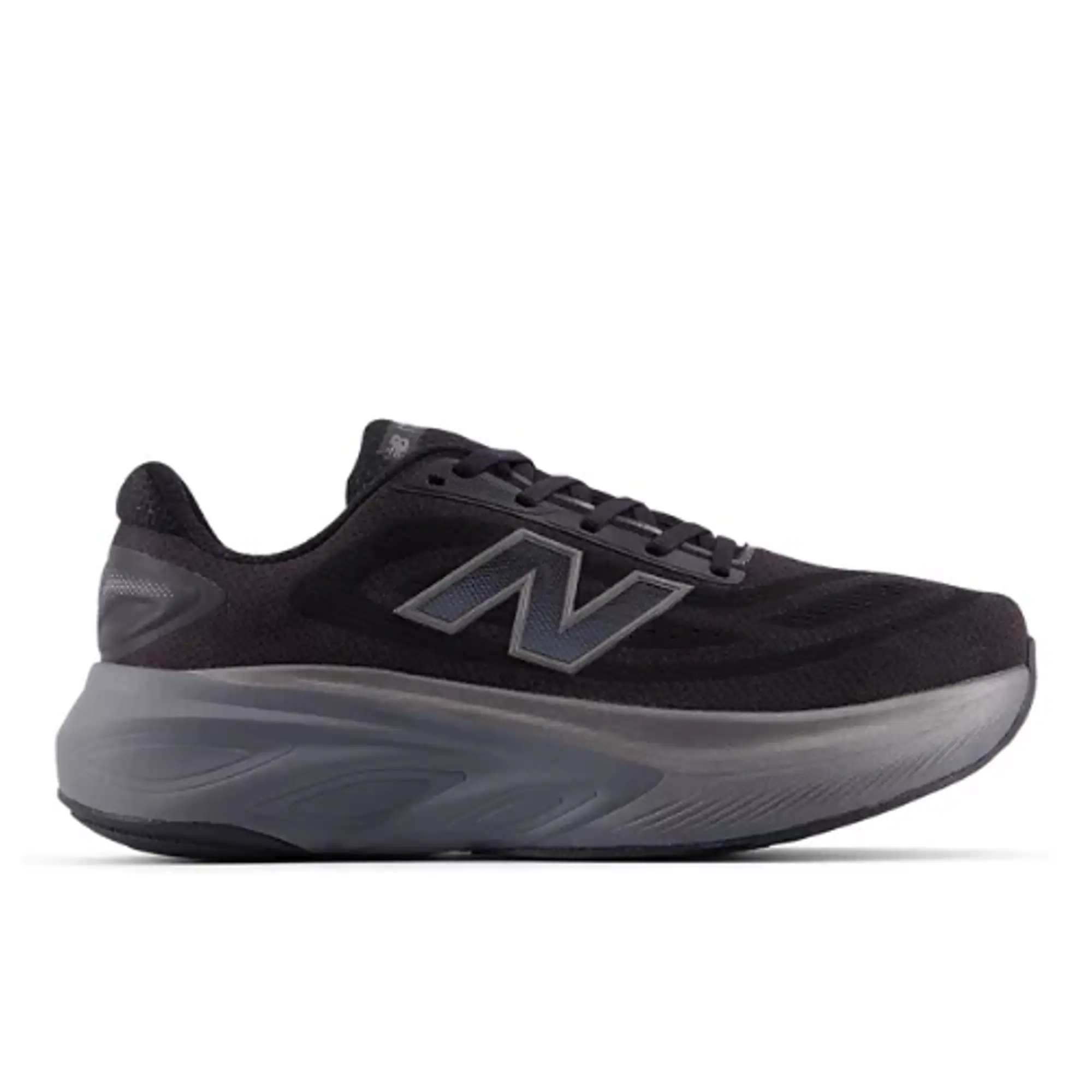 New Balance Men's Fresh Foam X More v6 in Black/Grey Synthetic