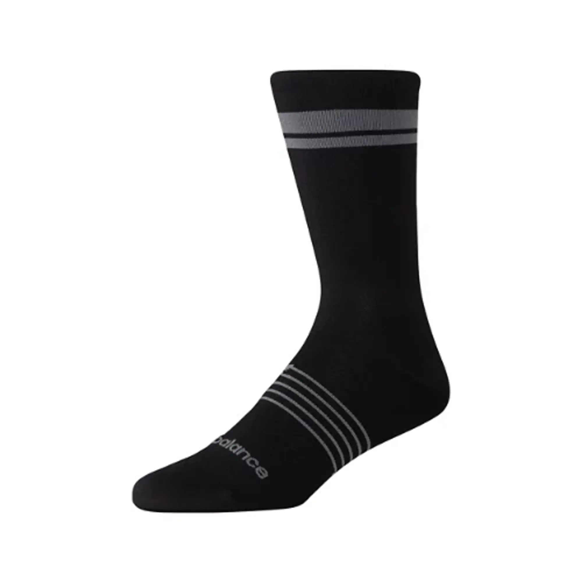 New Balance Unisex Pro Run Crew Socks 1 Pair in Black Nylon