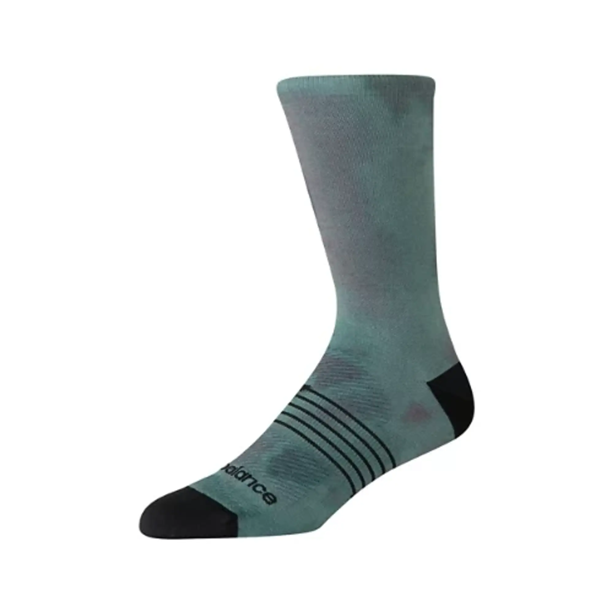 New Balance Unisex Pro Run Crew Socks 1 Pair in Green Nylon