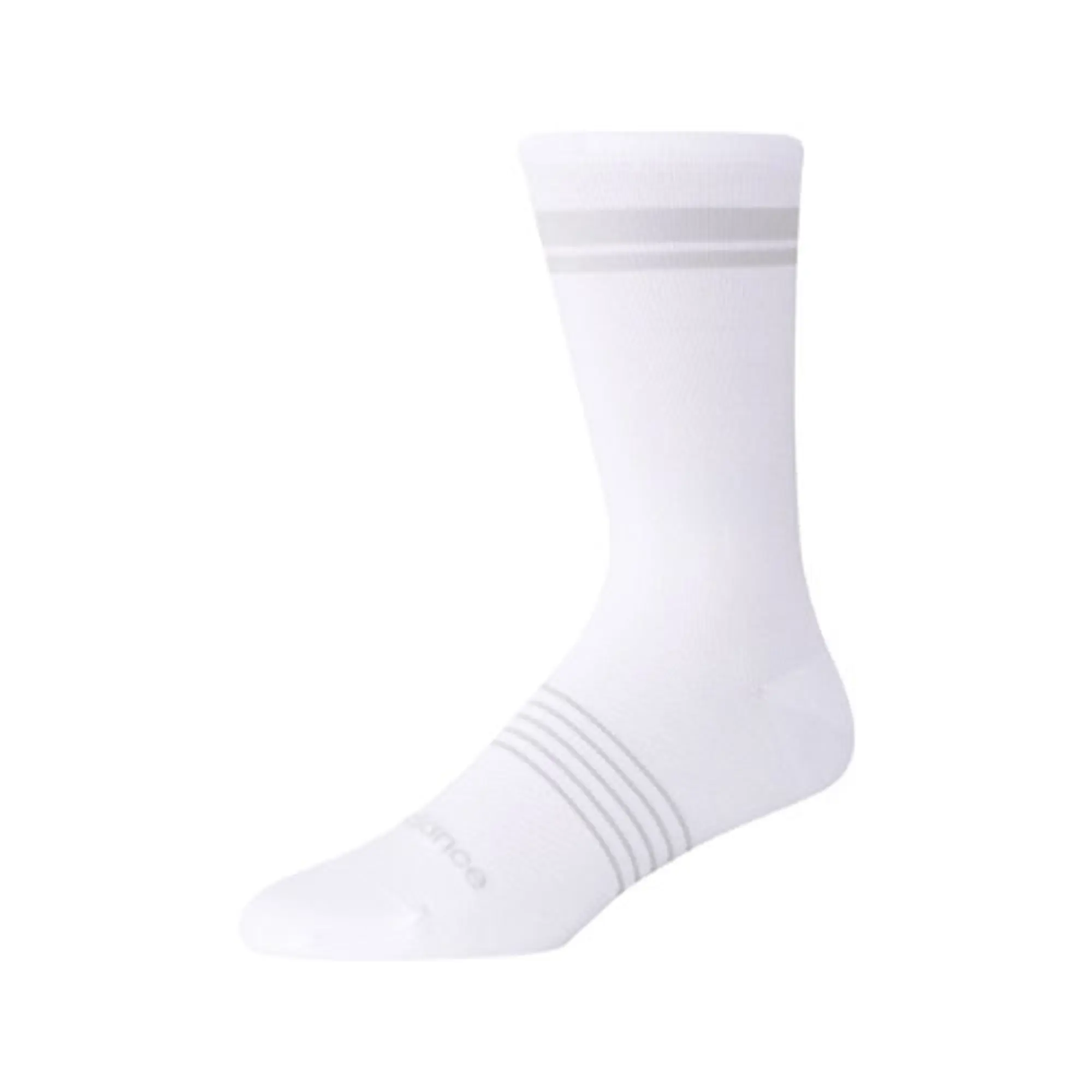 New Balance Unisex Pro Run Crew Socks 1 Pair in White Nylon