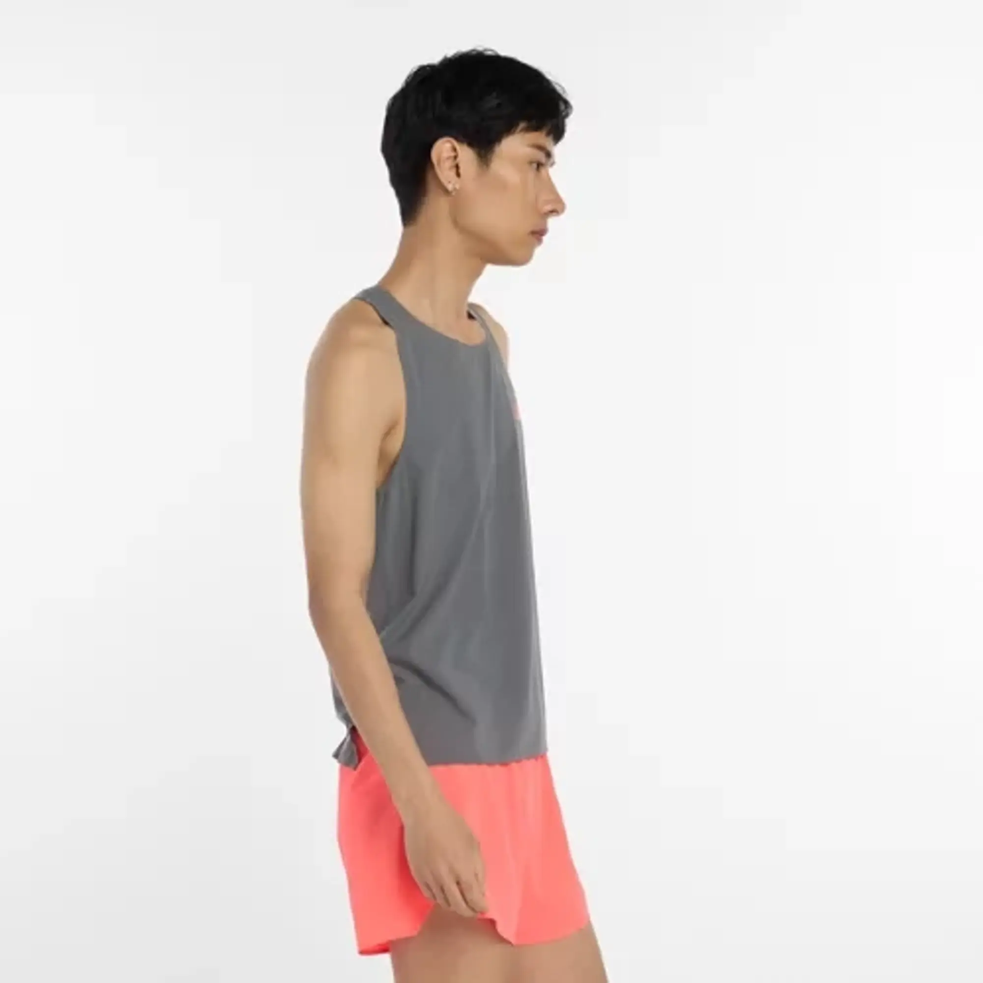 New Balance Men's Race Day Ultra Light Singlet in Red Polywoven