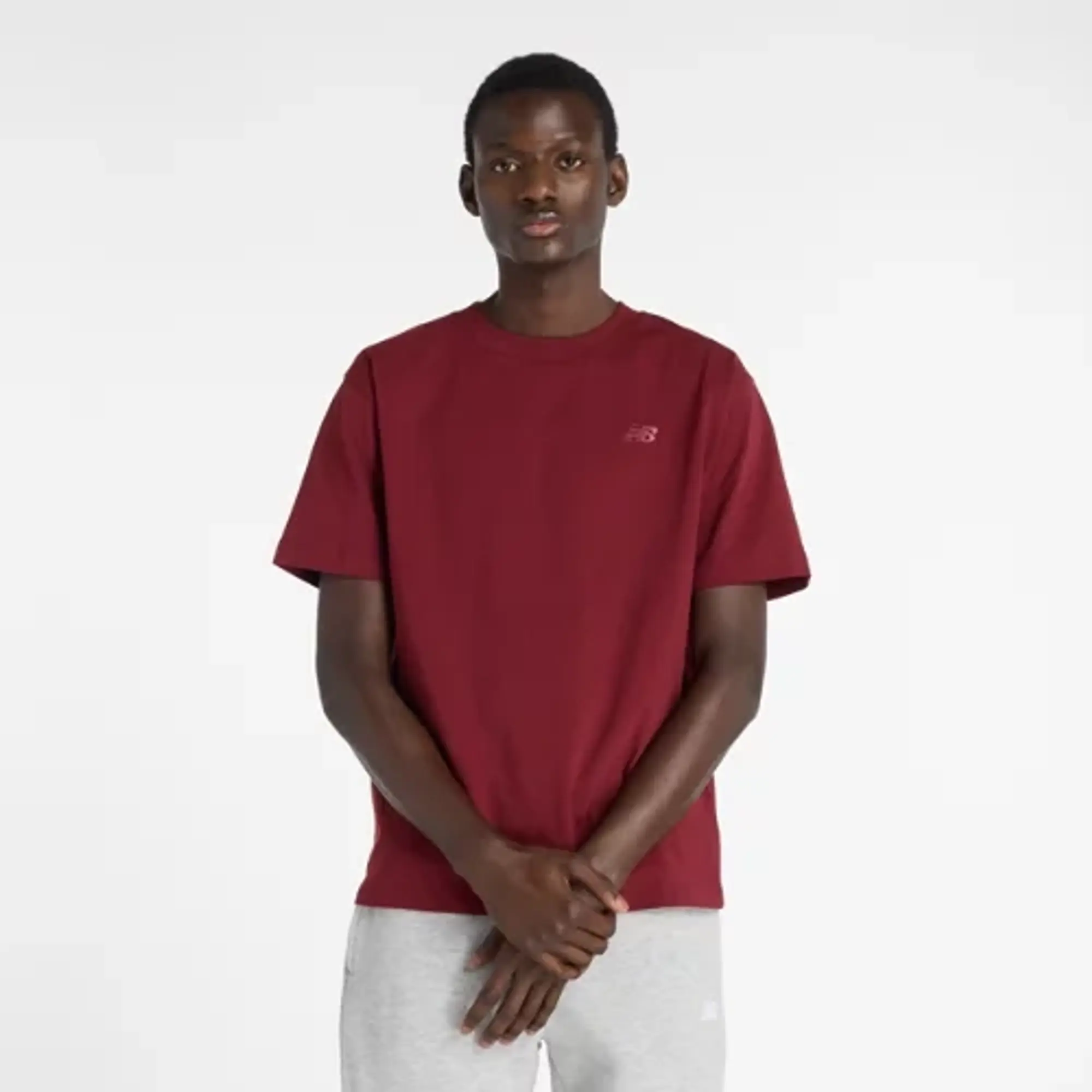 New Balance Men's Athletics Cotton T-Shirt in Red